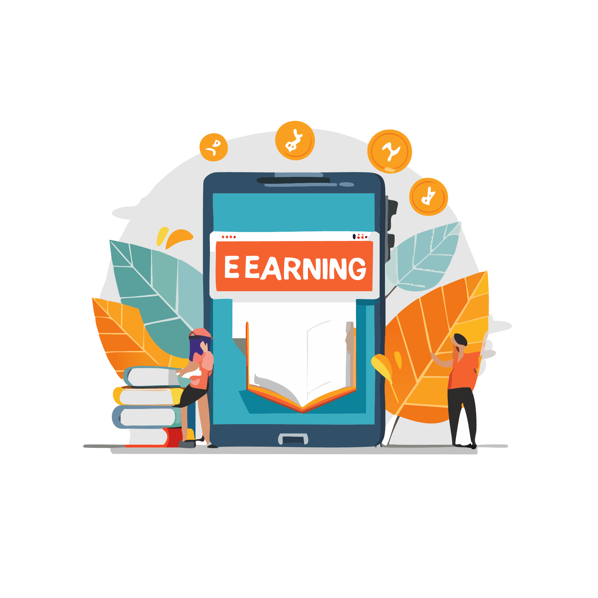 An AI generated image with misspelled words and blobs meant to represent people