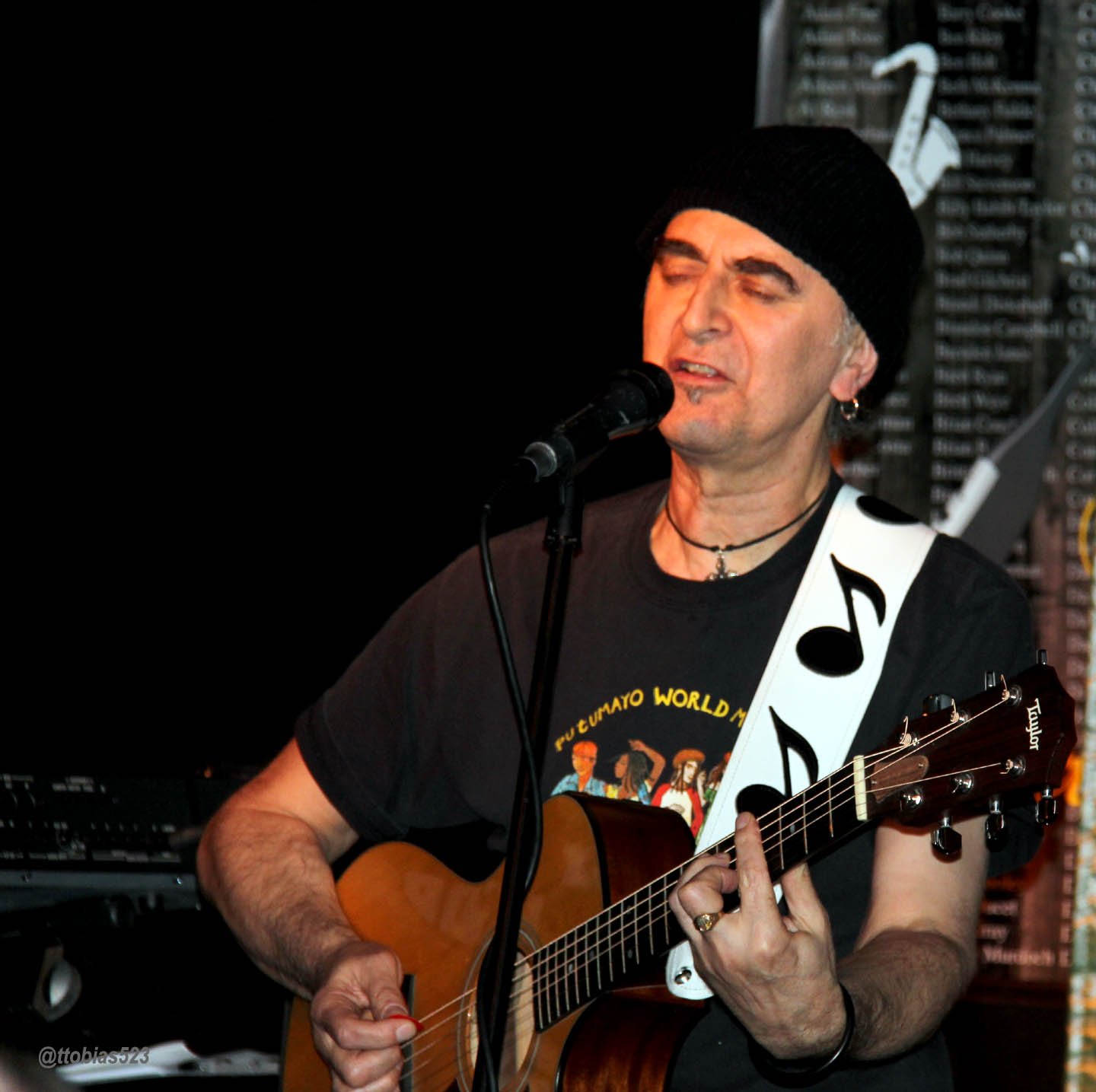 Ken performing at Stayner's Wharf in Halifax. Photo: Tony Tobias