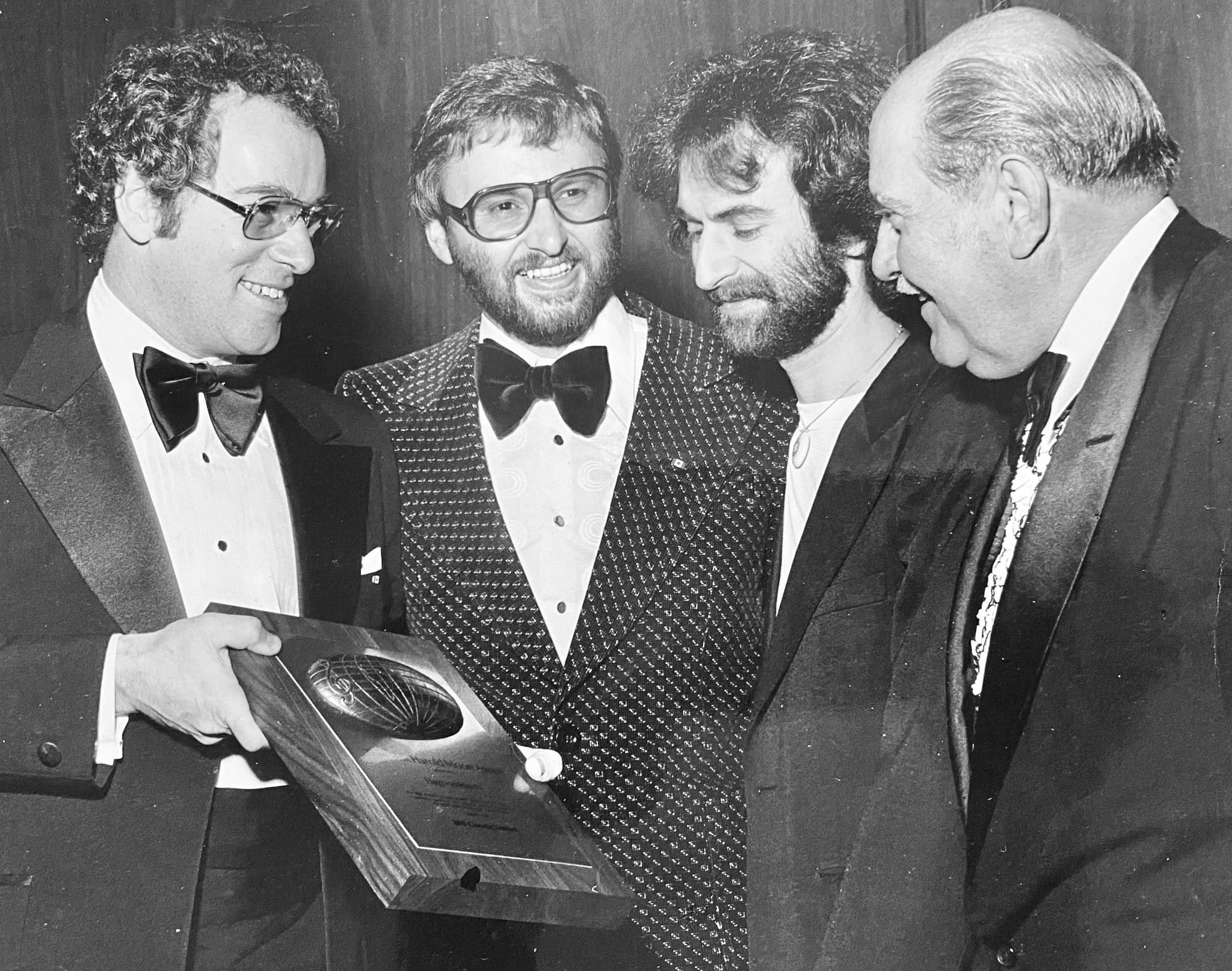 L-R: Haygood Hardy, Alexander Mair, Ken Tobias, Harold Moon (BMI Canada).
