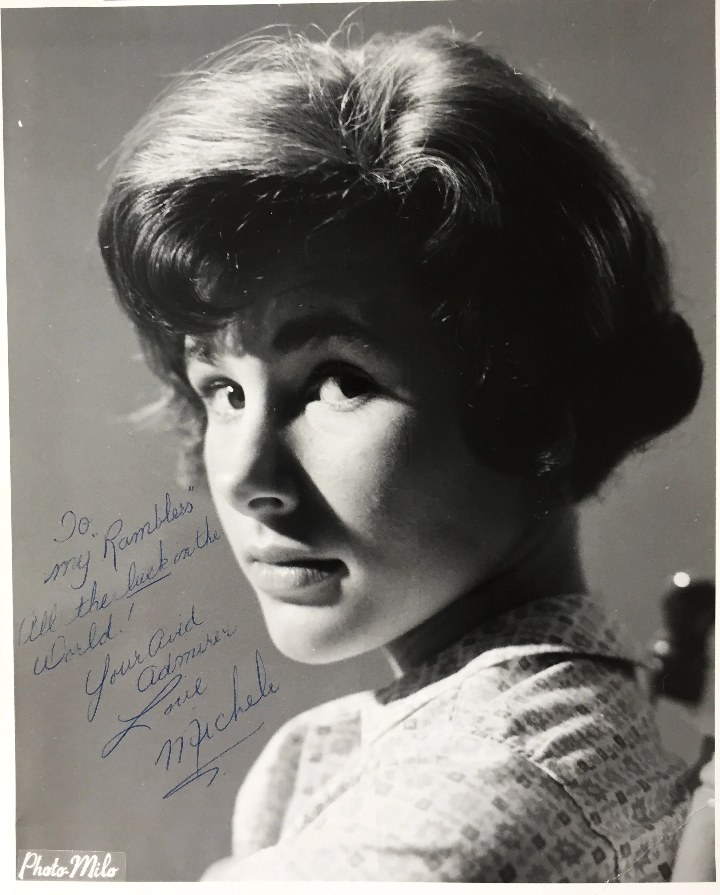 An early champion of The Ramblers was  Michele Finney, co-host of CBC TV's popular Children's show "Razzle Dazzle". We met on the set of of CHSJ's TV  House Party. 