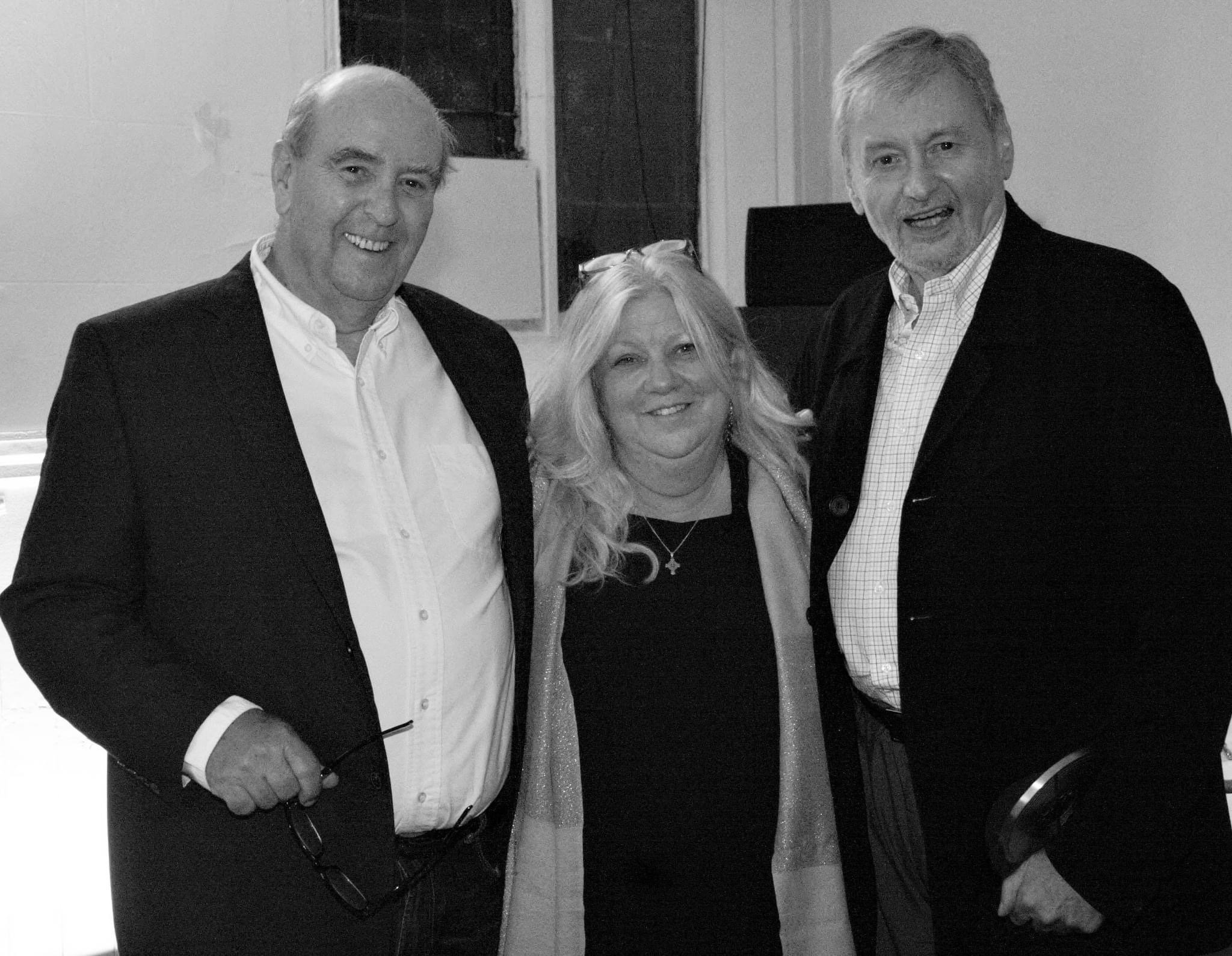 Cool photo of the two original founders of Attic Records. L-R: Tom Williams (Attic); Sandy Graham, publisher of CashBox Magazine Canada; Alexander Mair (Attic). Photo Credit: unknown.