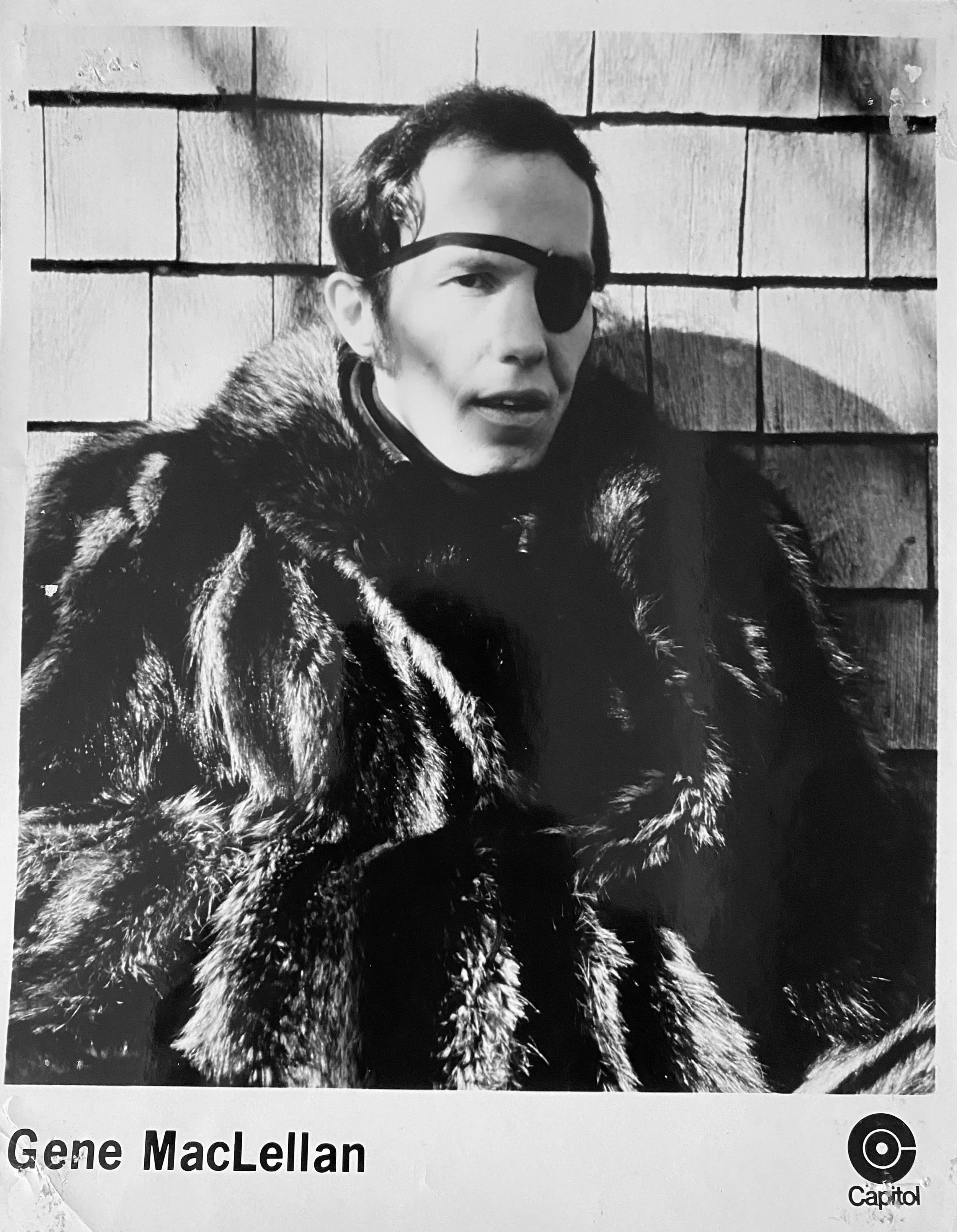 Early press photo of Gene MacLellan when he was Capitol Records artist.