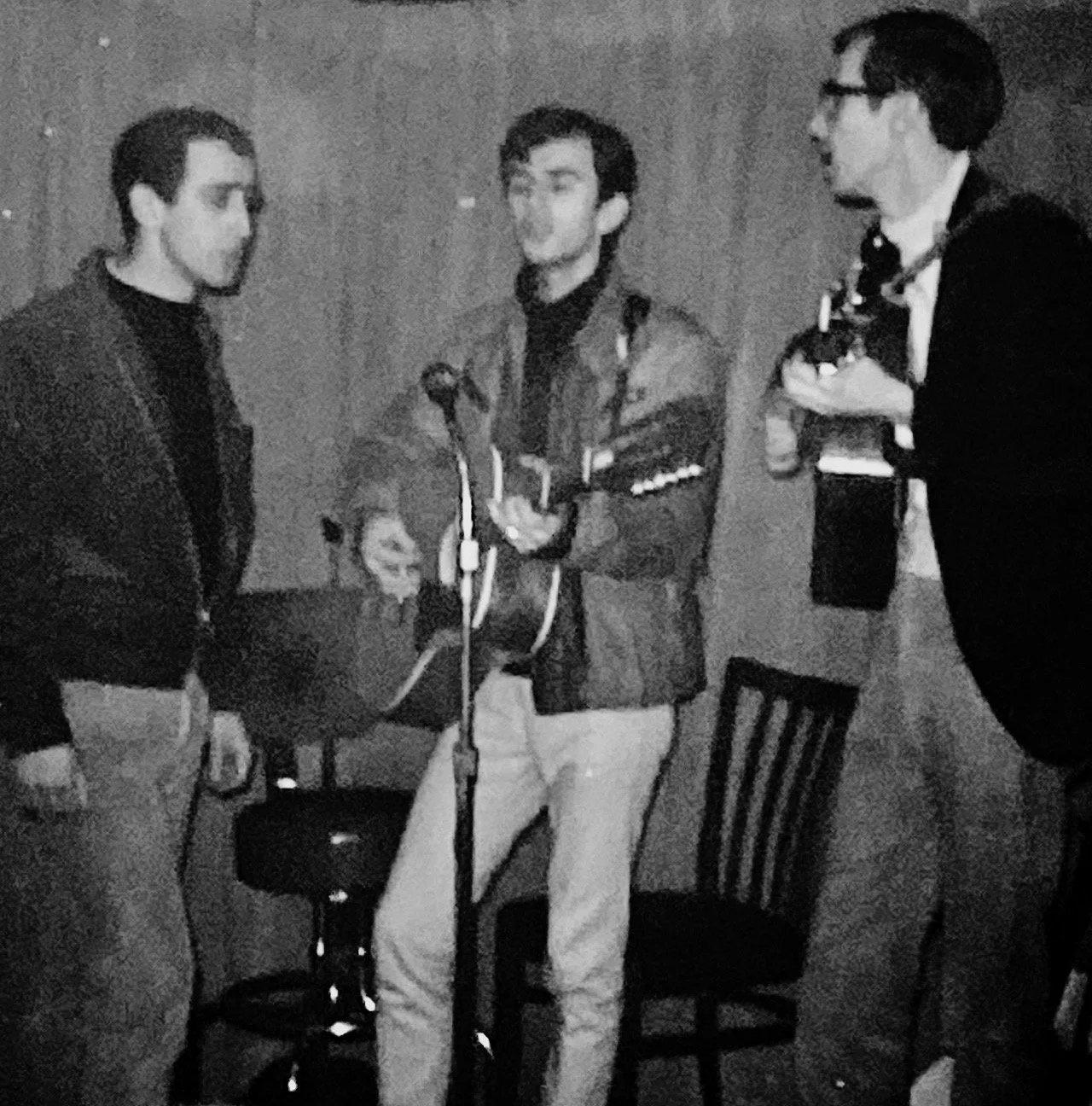 Tony Tobias and Mike Waye joined Ken at his gig at the Gemini Coffee House in Halifax.