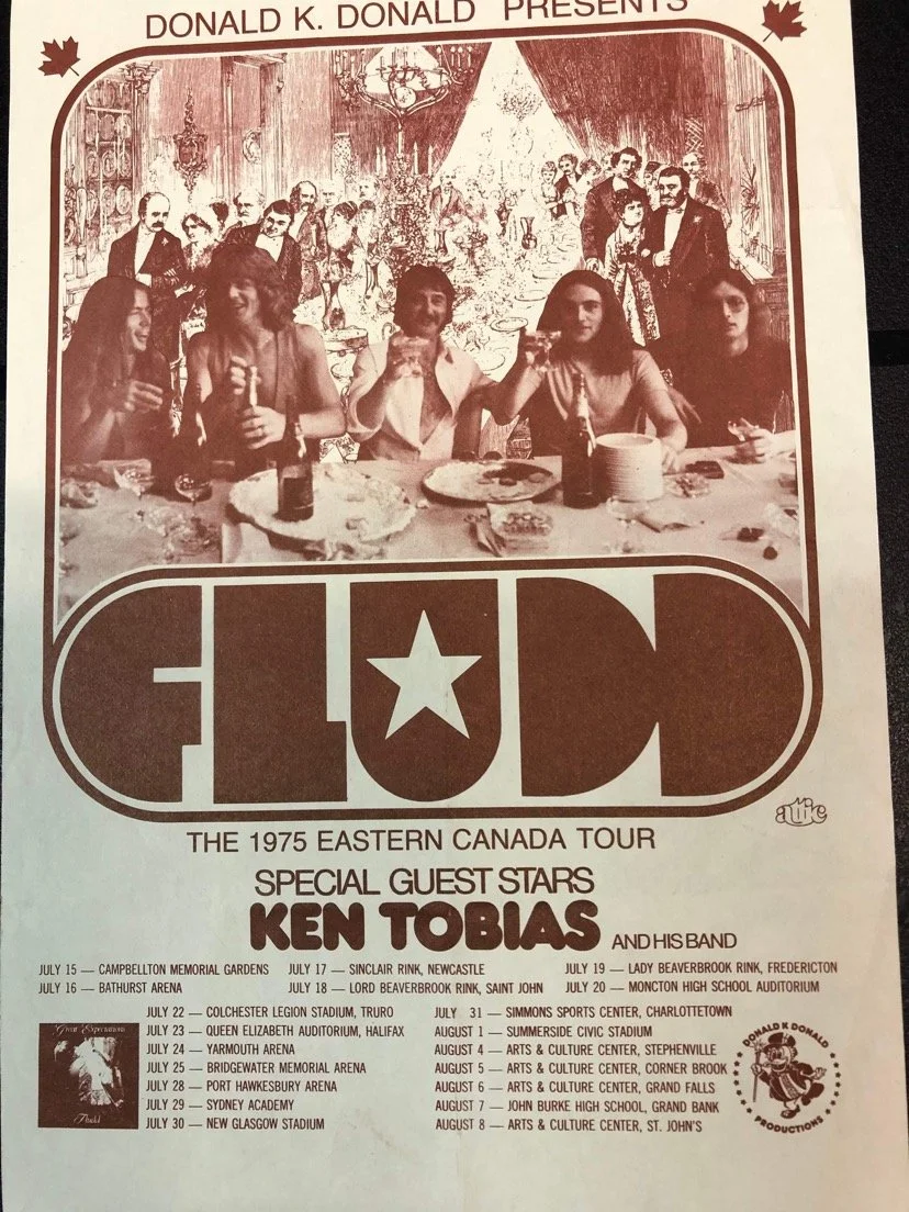 Vintage poster of Fludd Tour with Ken and band as special guest. Both artists were on the Attic Label.