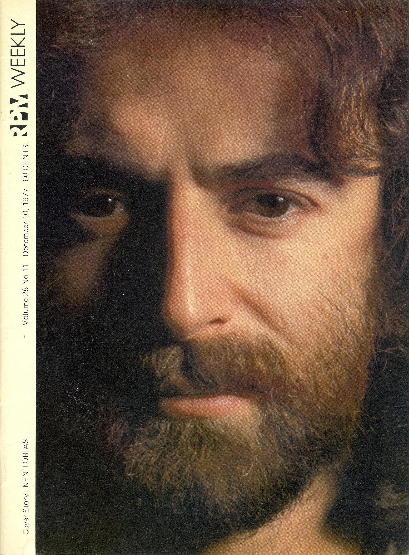 Ken on cover of RPM Weekly Magazine 1977. photo: Stan Carmichael.