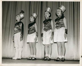Ken and friends tap-dancing "Parade of the Wooden Soldiers". Photo: Joe Michaud.