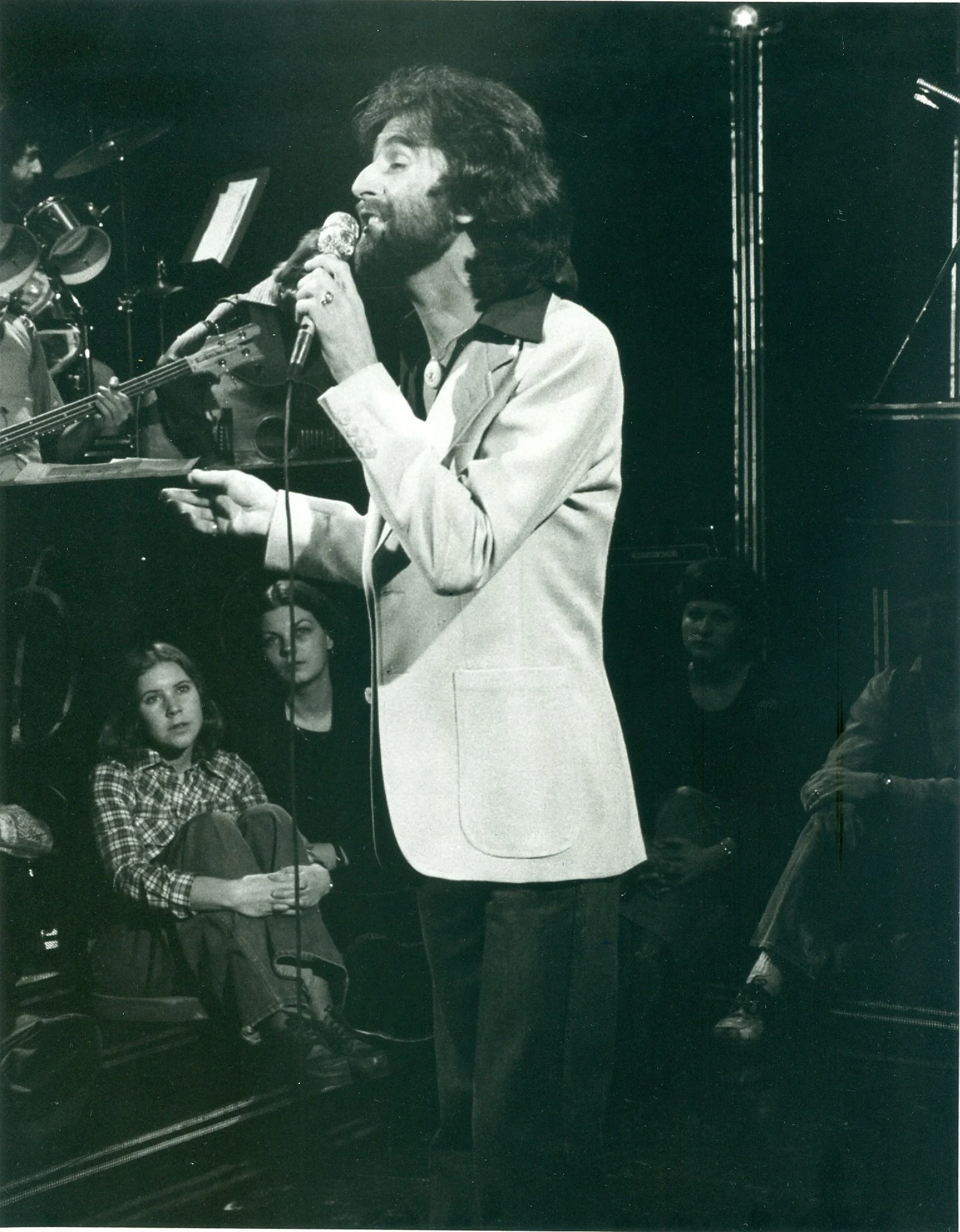 Ken performing on "Denny's Sho" on CBC TV. It was hosted by Denny Doherty formerly of the Mamas and the Papas and taped in Halifax. 1978. photo: Tony Tobias.