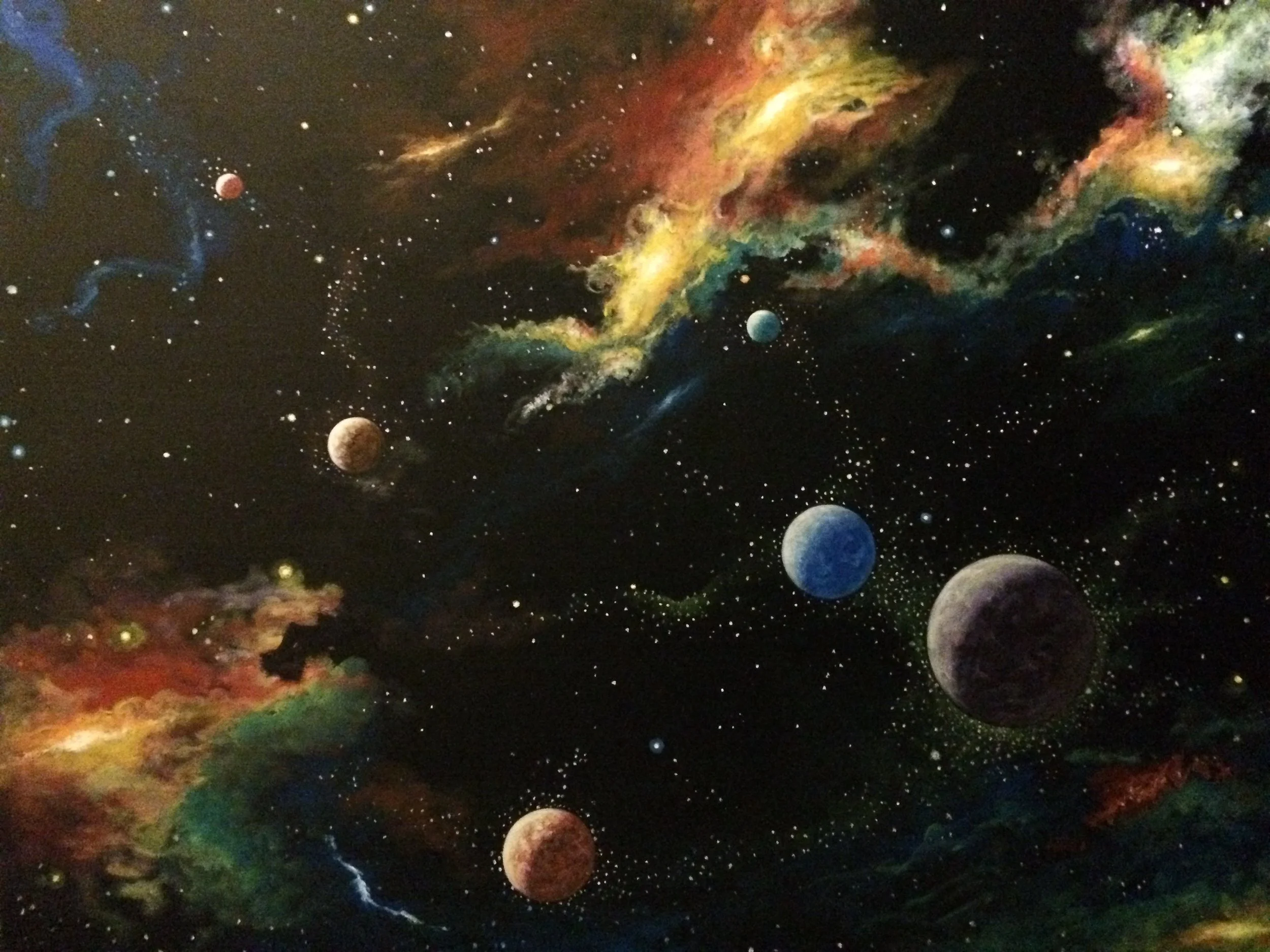 Nebula #1 by Ken Tobias. Acryllic on Gallery Canvas. 30in x 40in.