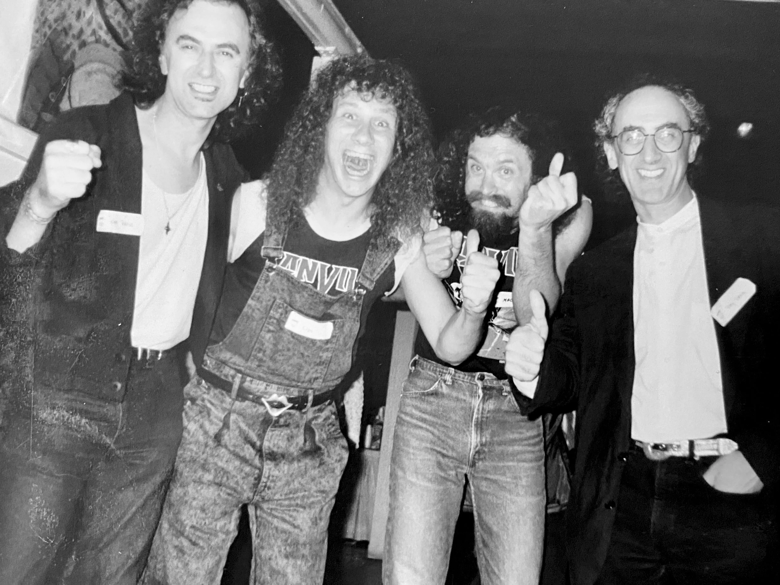 Ken and Tony hanging with the Anvil boys.