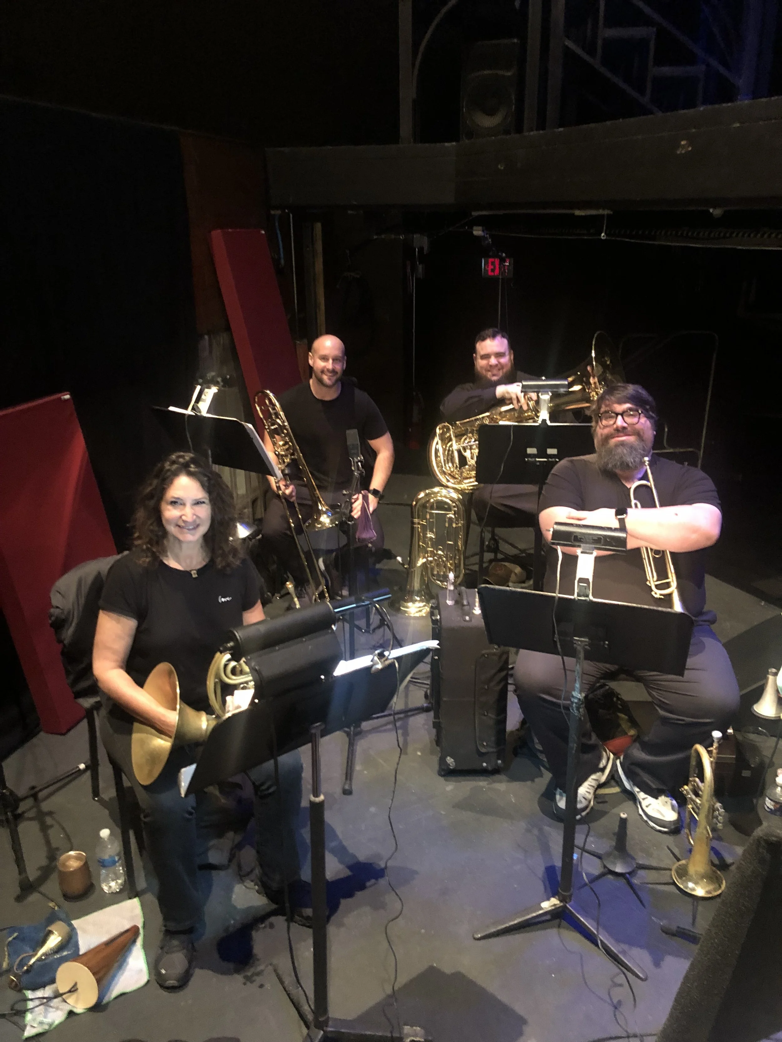 Scott performing tuba/euphonium for Ragtime with the Nashville Repertory Theatre