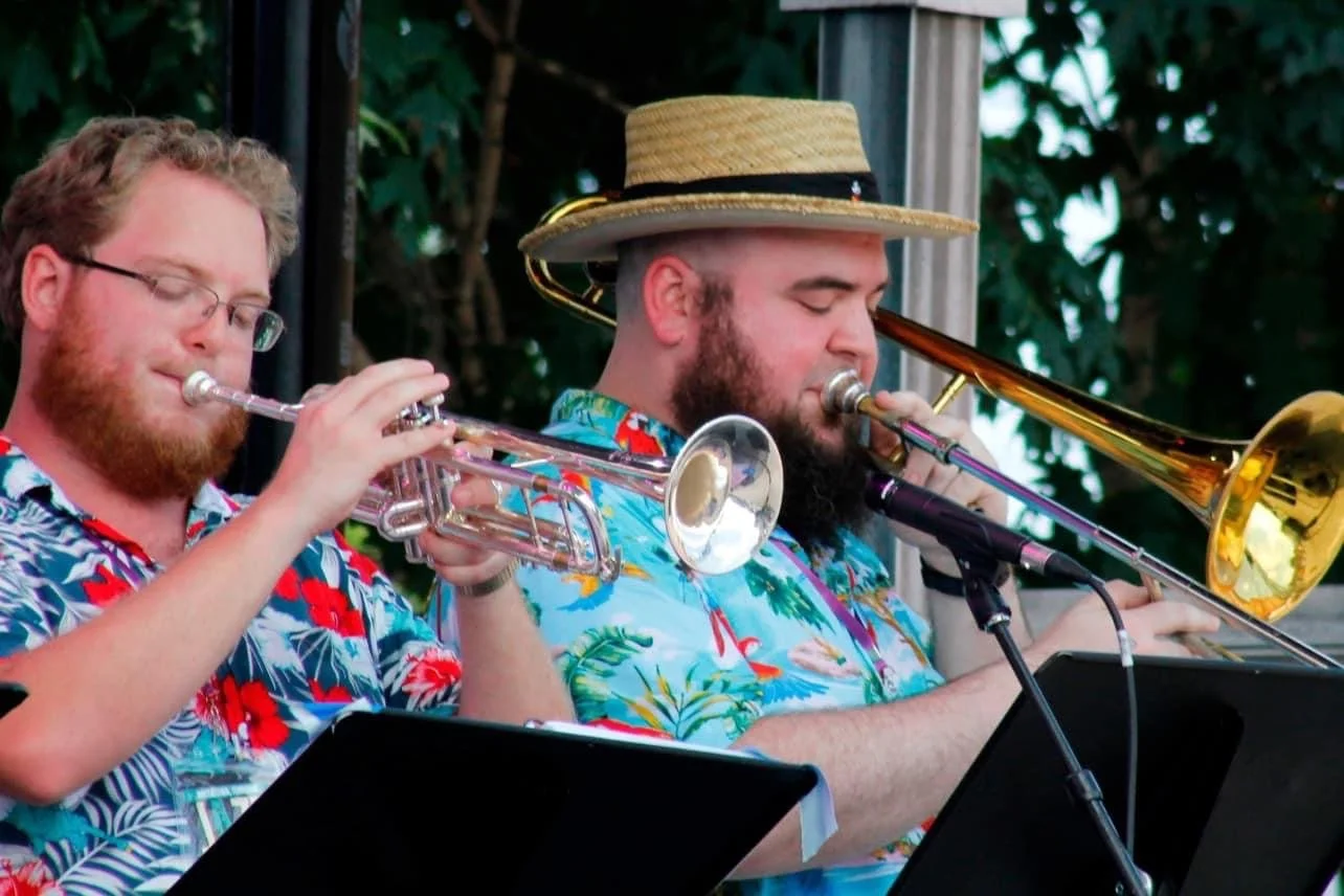 Scott and Kevin Williams performing at the Watertown Jazz Festival