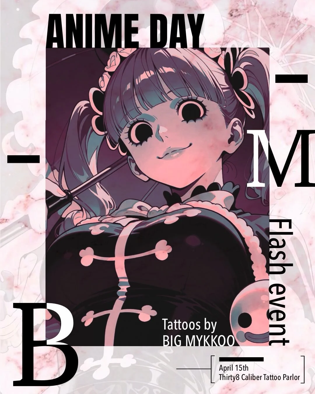 ✨Flash for Anime Day April 15th!✨

Size range: 2-4 inches (no alterations) 
Prices: $100-$300 

Booking time slots starting from 10am 
[ CASH ONLY ] 

(☝︎ ՞ਊ ՞)☝︎&epsilon;=&epsilon;=&epsilon;=&epsilon;=&epsilon;=&epsilon;=┌(;￣◇￣)┘

I tried to do as m