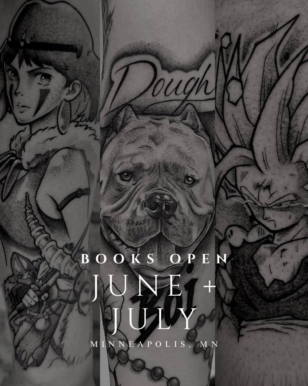 NOW BOOKING
Hey Guys!! Excited to bring your tattoos to life, if you are interested in booking check my pinned post for more info on how to book.

ONLY EMAIL:
st.chico.tt@gmail.com
-
-
-
-
-
#tattoo #minnesotatattooartist #finelinetattooartist #anime