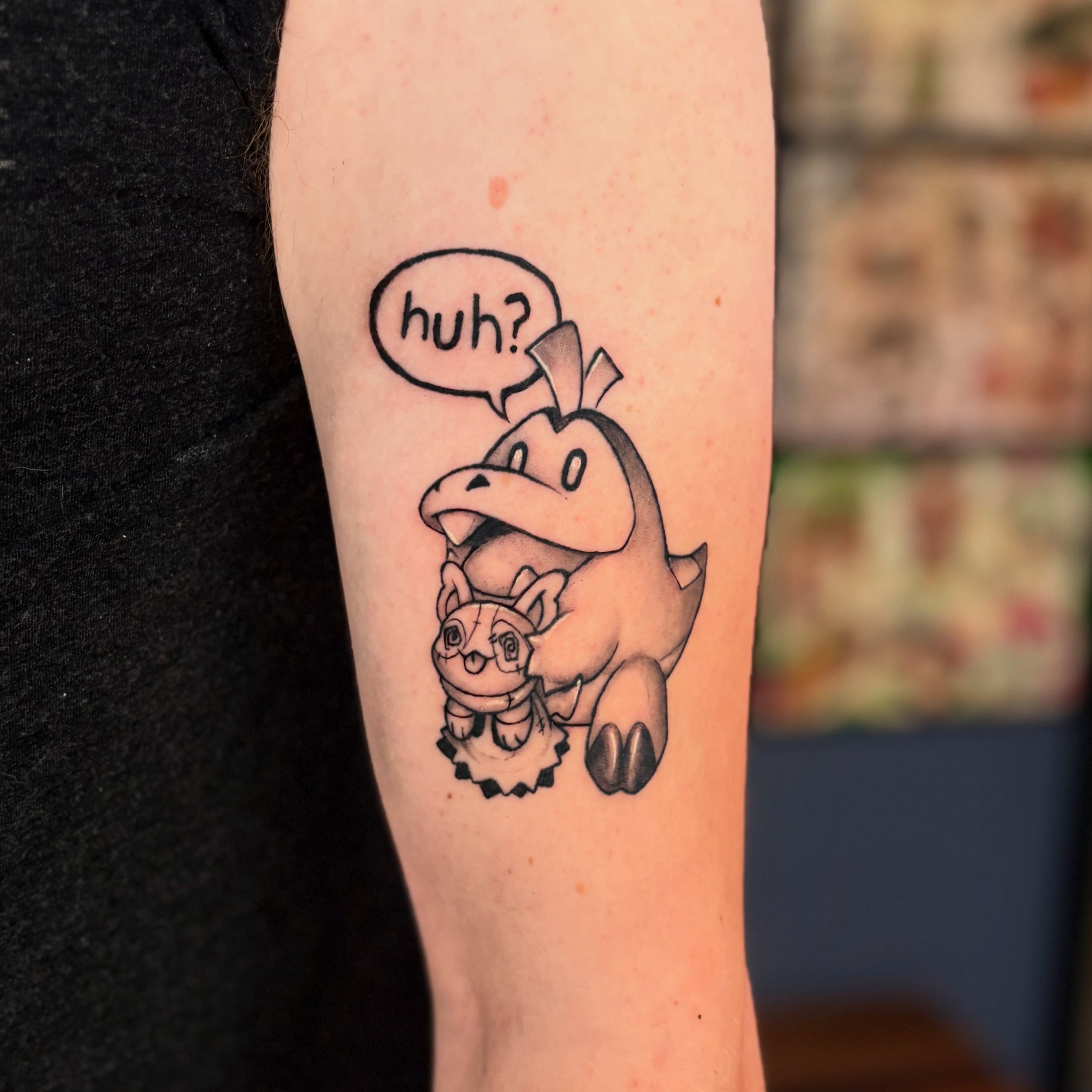 No thoughts, head empty - Custom Pok&eacute;mon tattoo for Carter 🤘

✨Now booking appointments for Sept - November! 
( Booking link and FAQ in my bio! )
@thirty8caliber , Downtown Minneapolis, MN