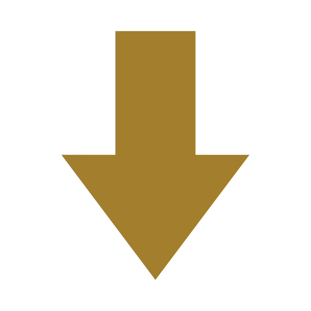 A black background with a large gold downward-pointing arrow in the center.