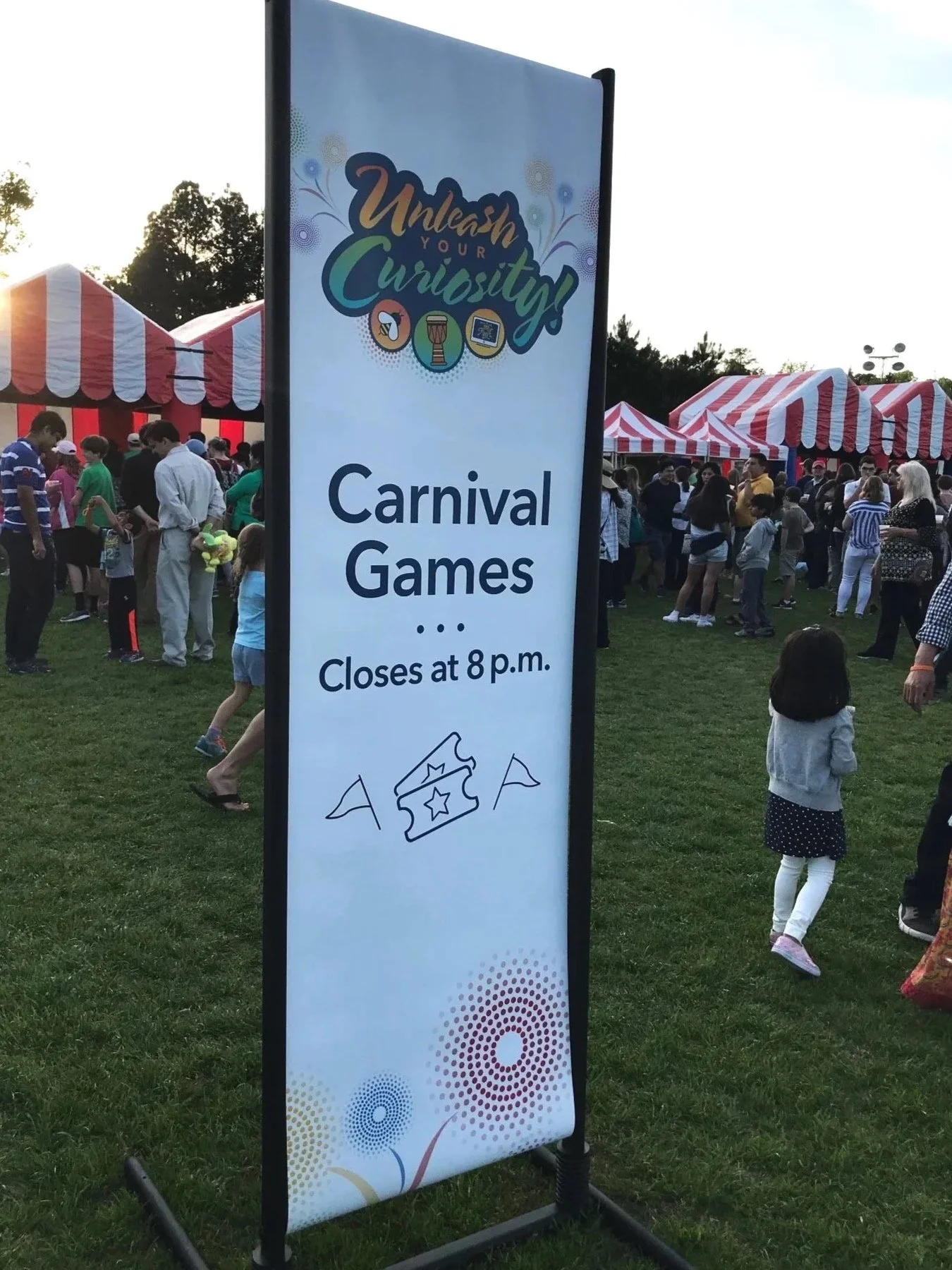 Springfest carnival games sign