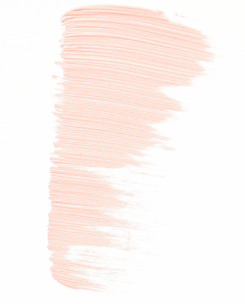 Pink paint brushstroke on white background