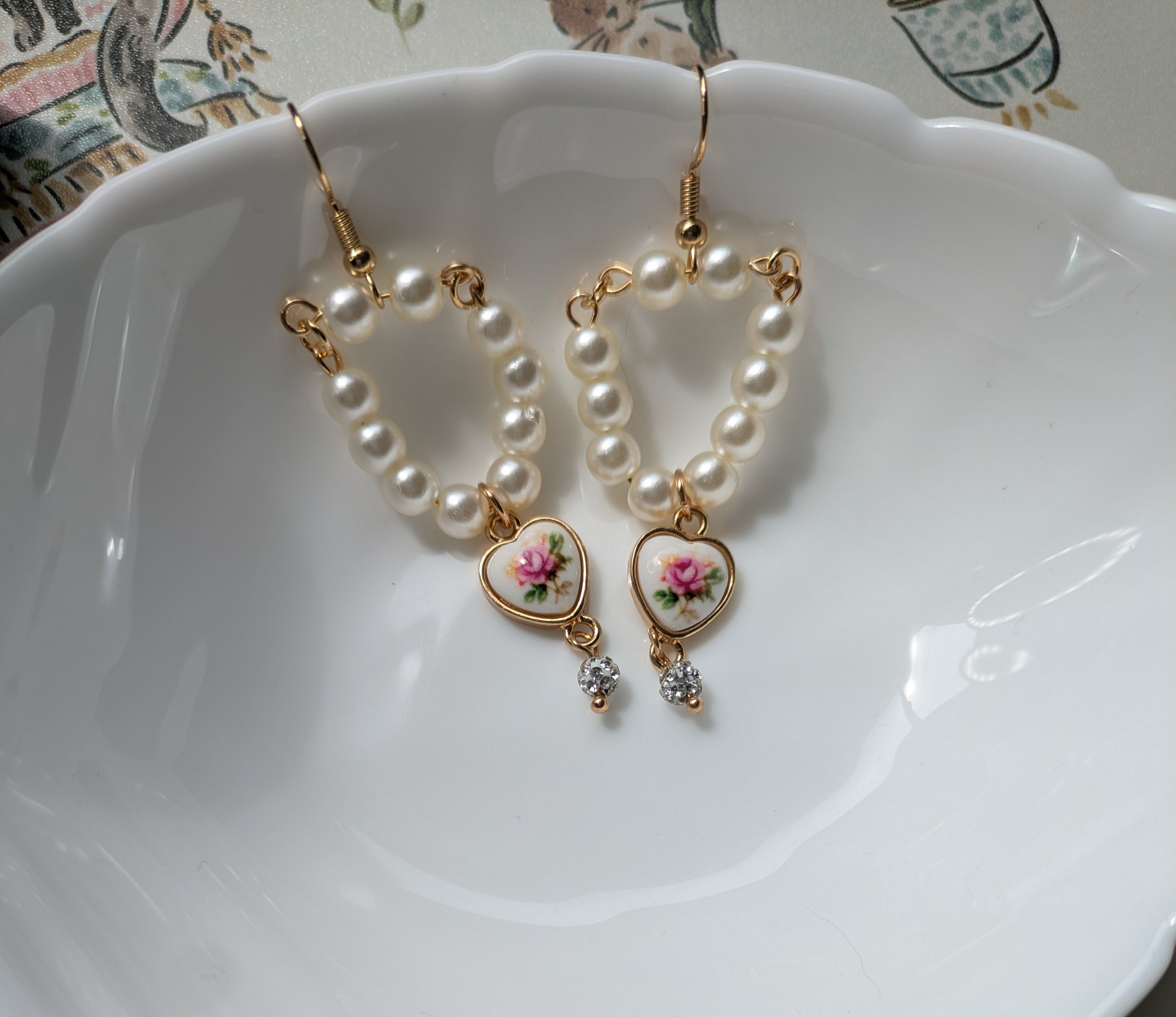 Vintage Rose Earrings