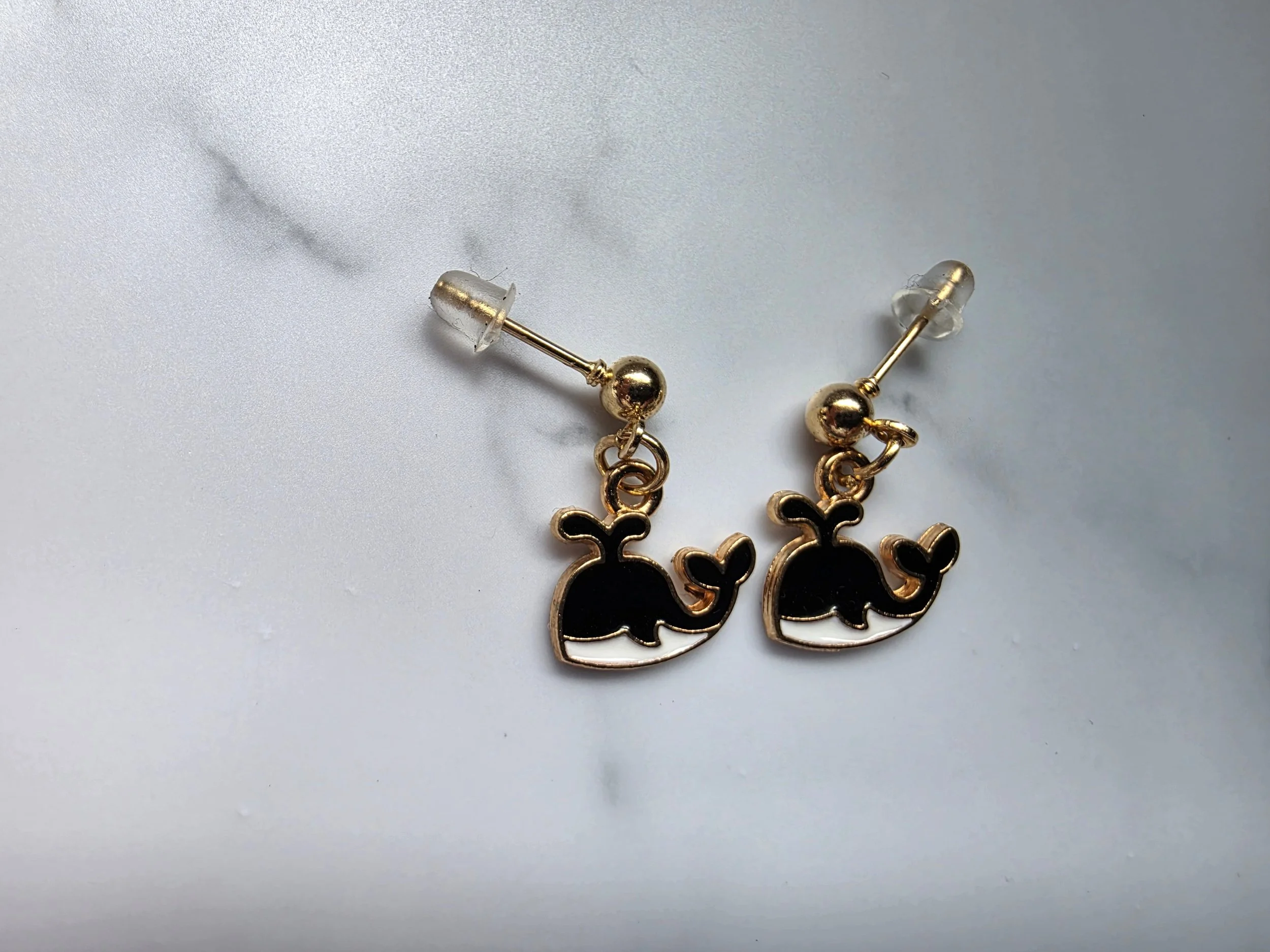 Whale Time Earrings