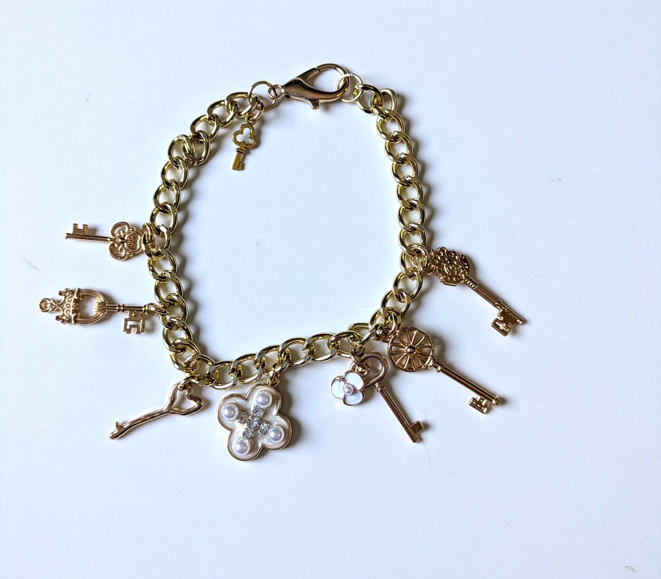 Key Chain Charm Bracelet