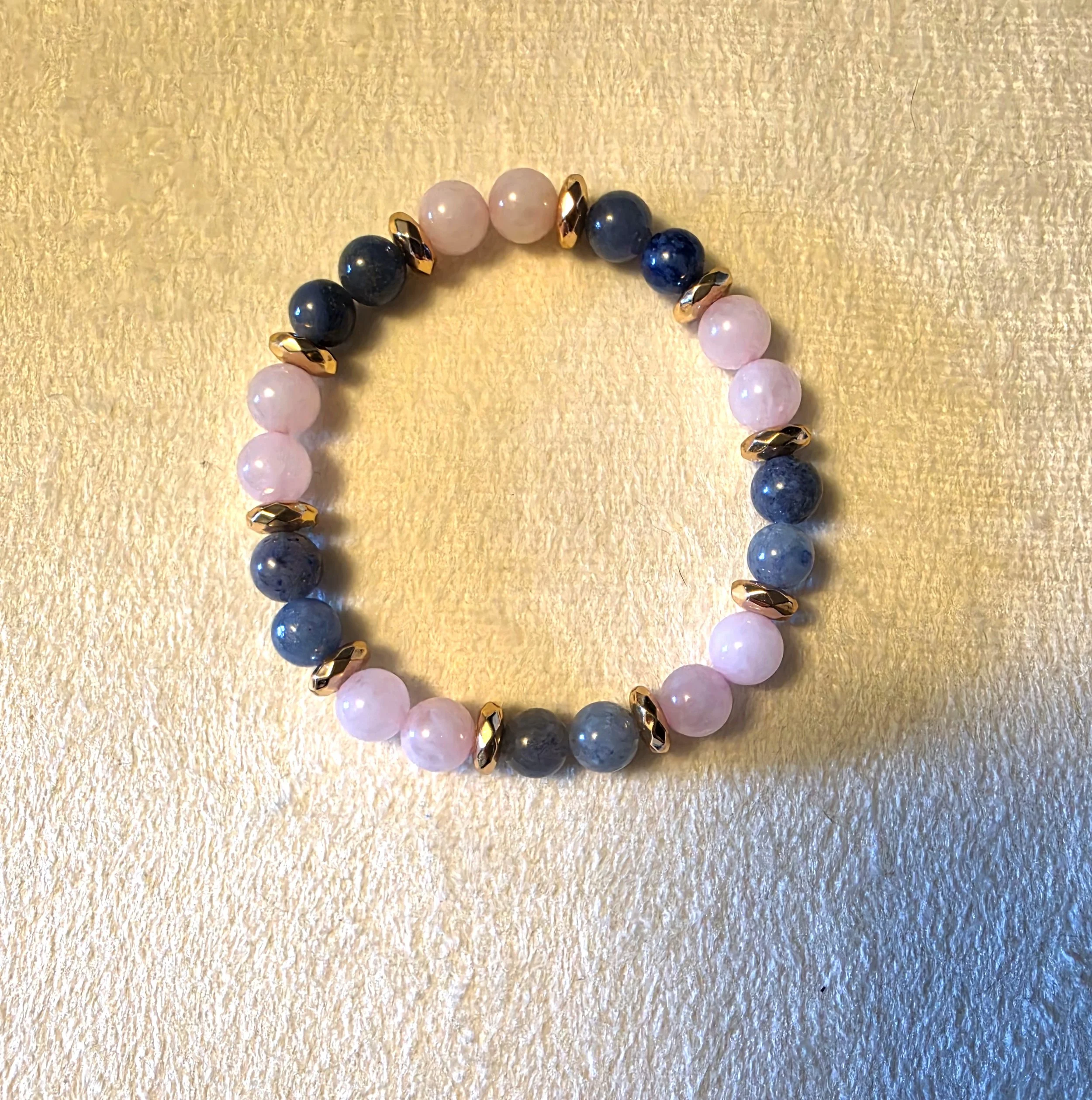Nelly Rose Quartz and Soladite Bracelet