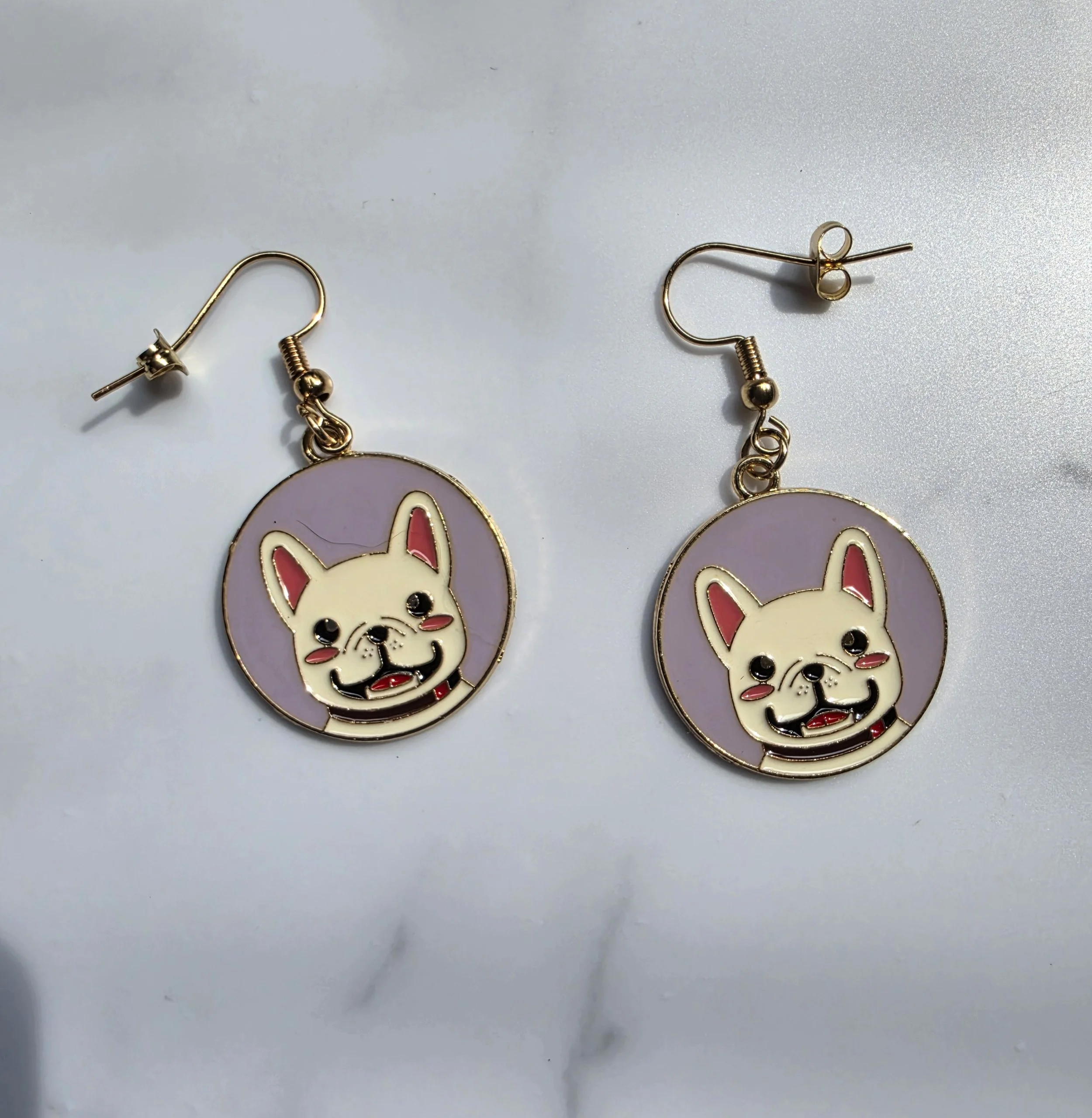 Bulldog Earrings