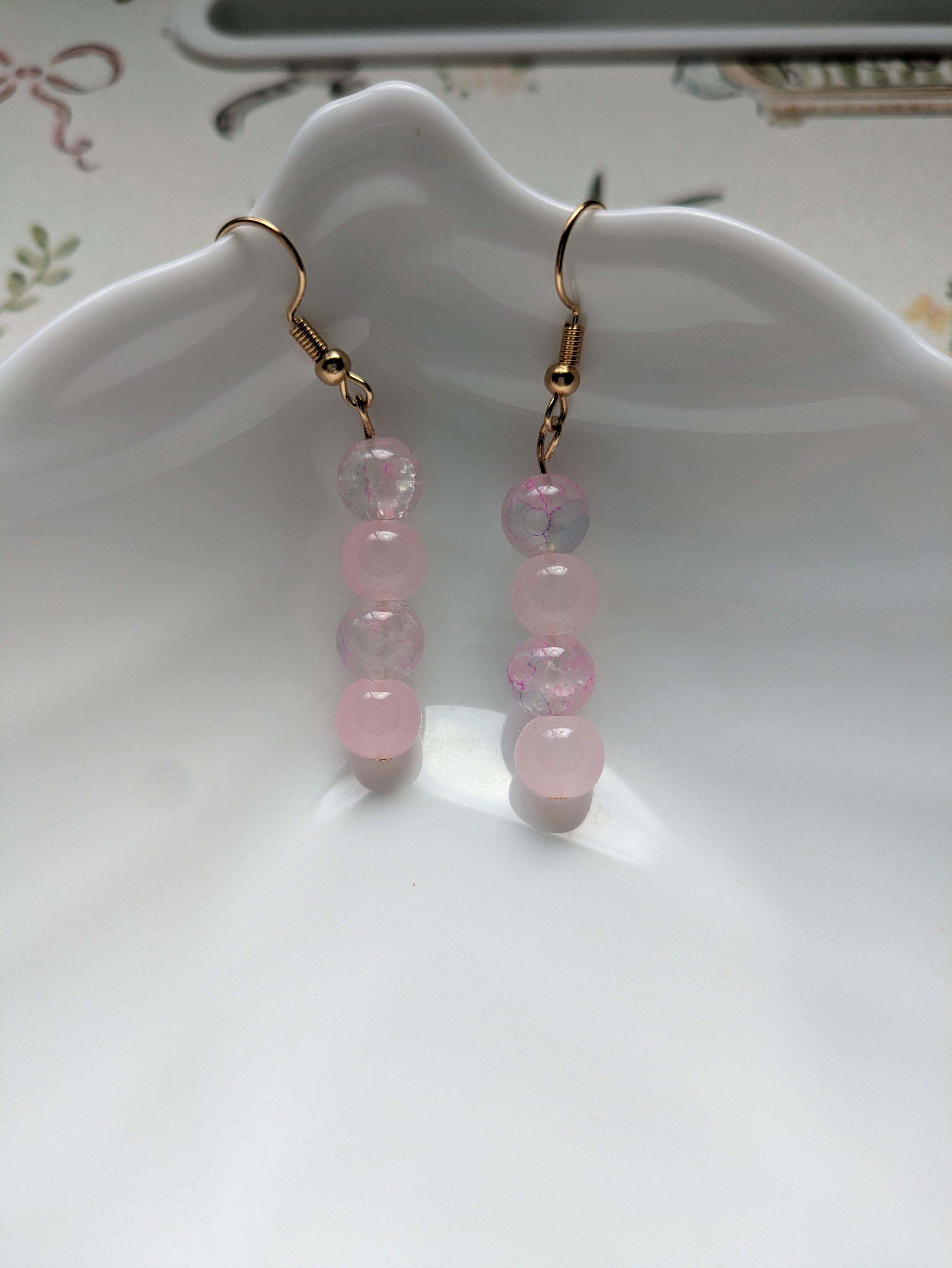 The Pink Ball Earrings