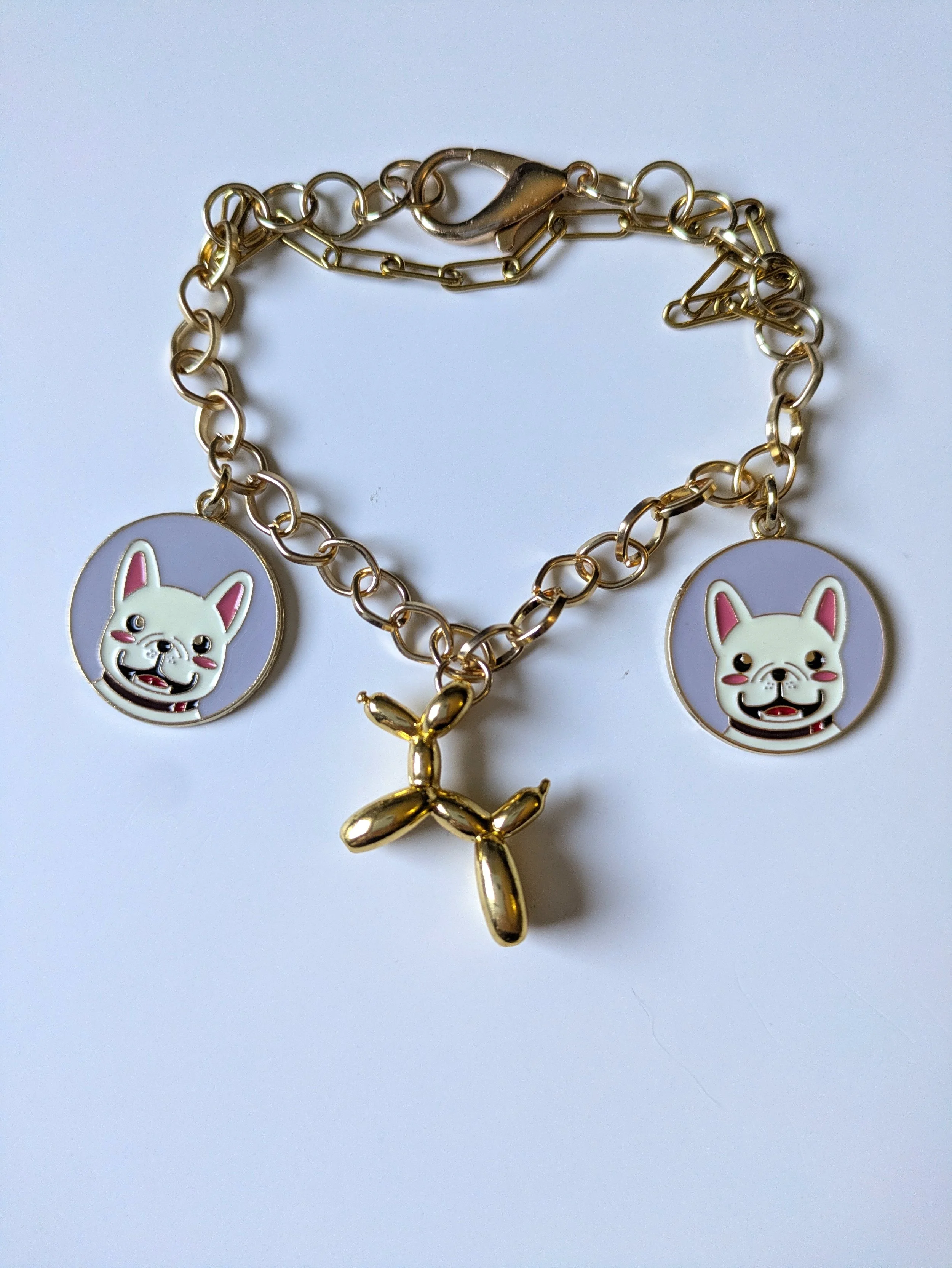 Little Bulldog Charm Bracelet