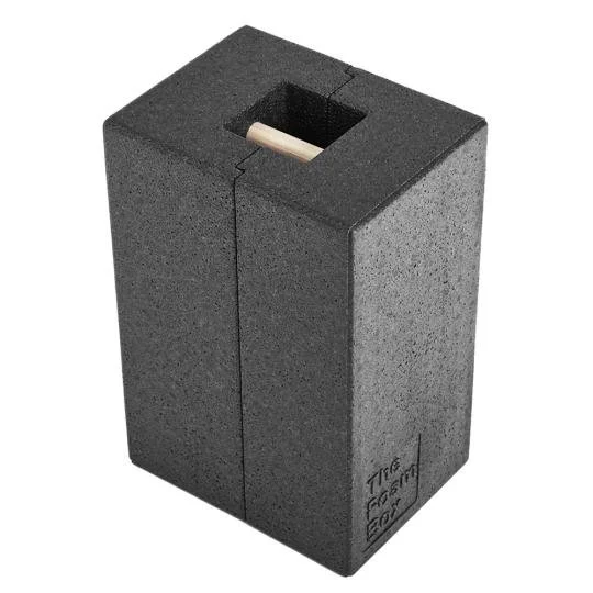 Poubelle en béton avec ouverture pour déchirer du papier