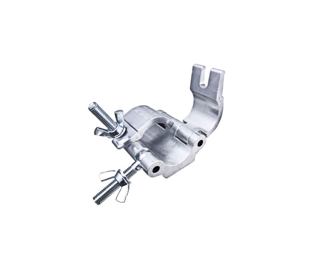 Double aluminum clamp for 48–51 mm tubes