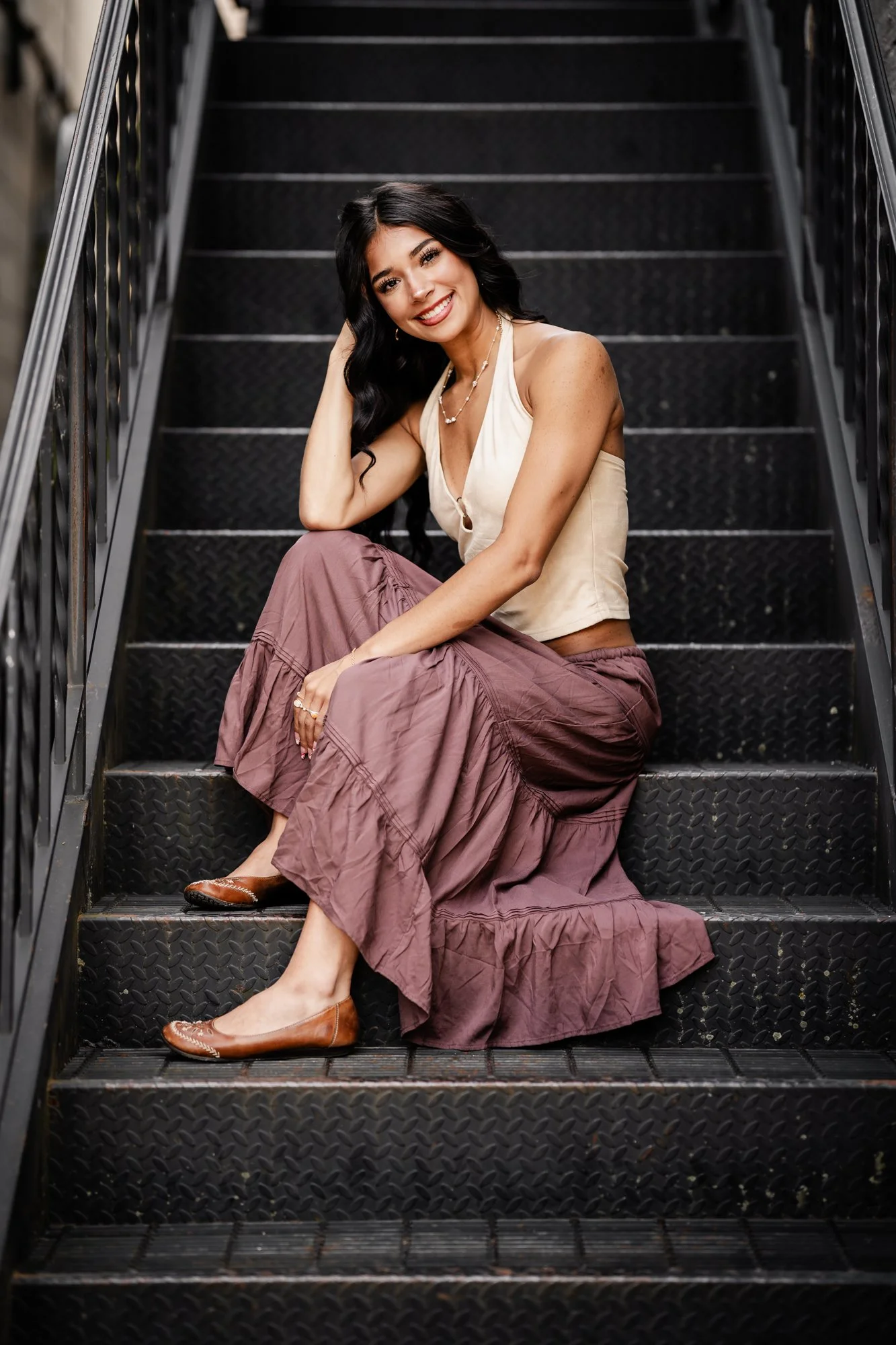 Senior Photographer Jevon Photo, doing a senior portrait in Stevens Point, WI.