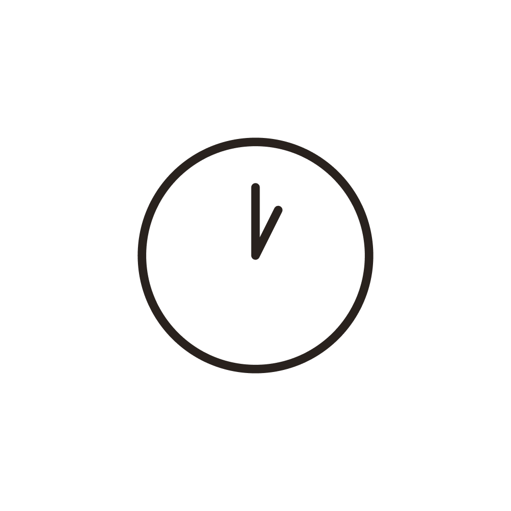 A black minimalist clock showing 12:00 with the phrase "Time to wake up" above it.