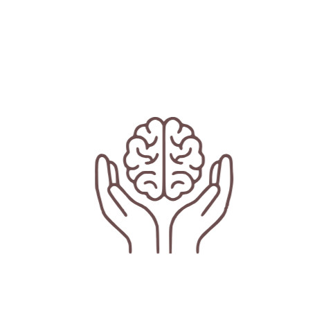 Memory care - Dementia care - Alzheimer's Care -  Companion Care -  Illustration of two hands holding a brain.