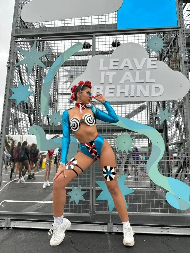 Woman with sun-kissed caramel tan smiling in sunglasses, Caramel Tan Austin.