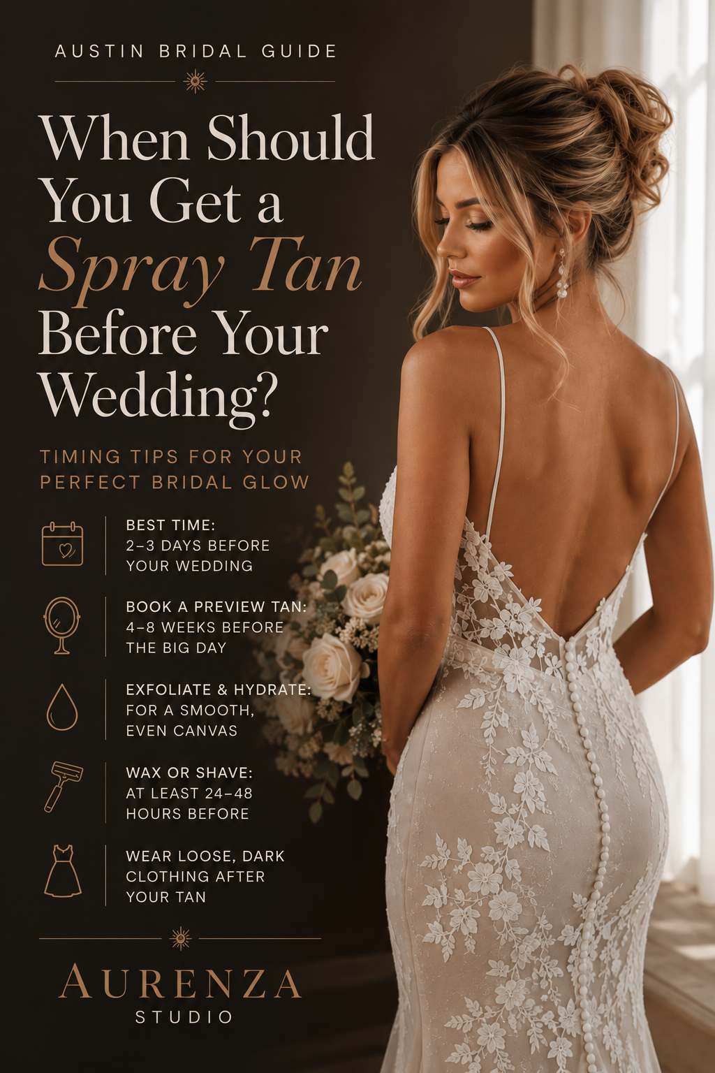 When Should You Get a Spray Tan Before a Wedding? An Austin Bridal Guide