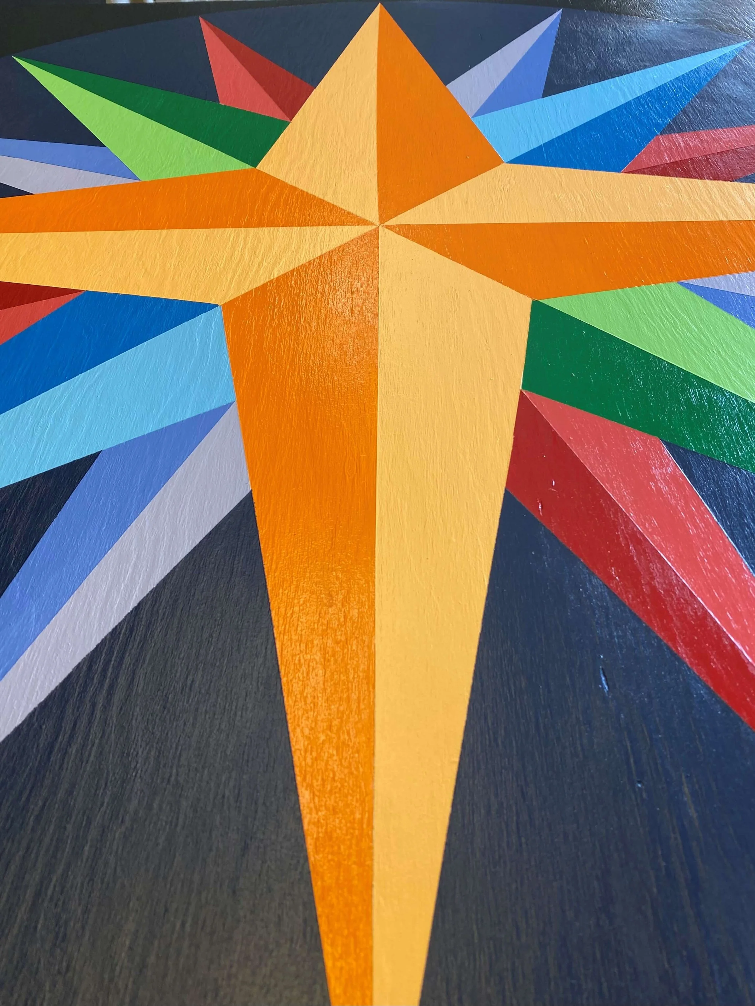 Compass Star Quilt Block