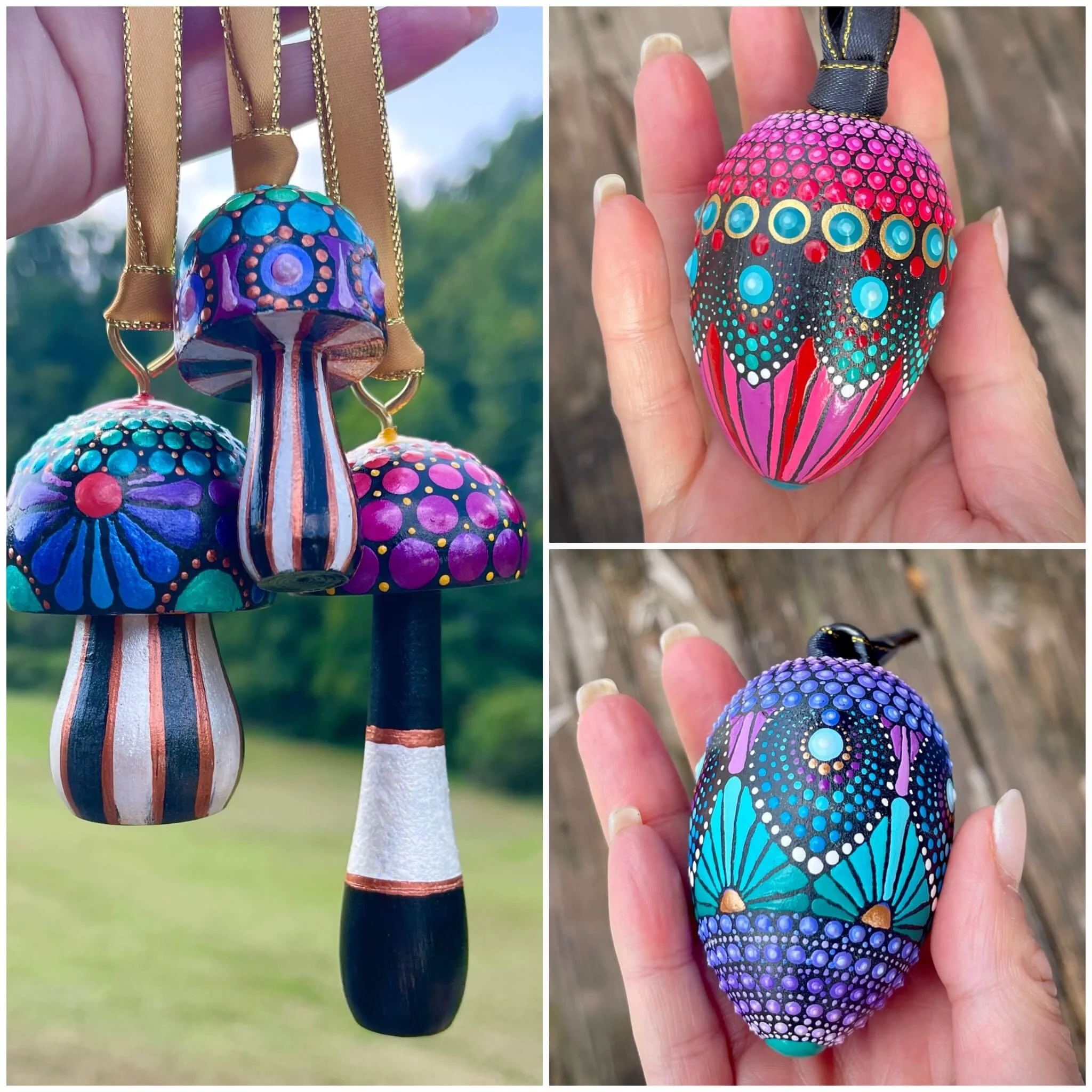 Saturday Demo Series: Hand Painted Ornaments