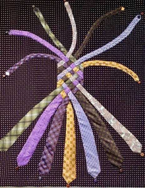 Quilt Made Out of Men's Ties by Christine Gibson