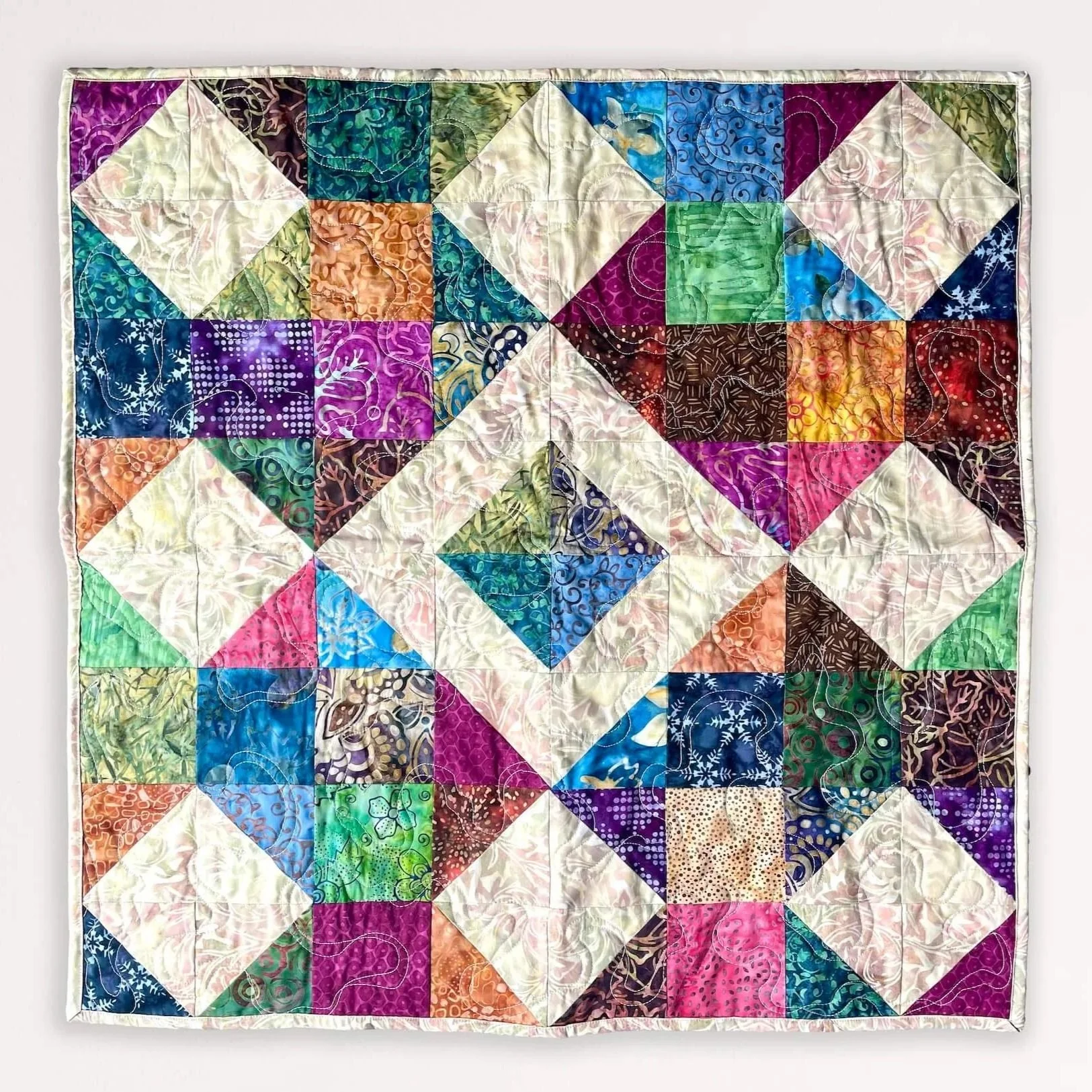 Diamond Pattern Quilt by Laura Jo Thompson
