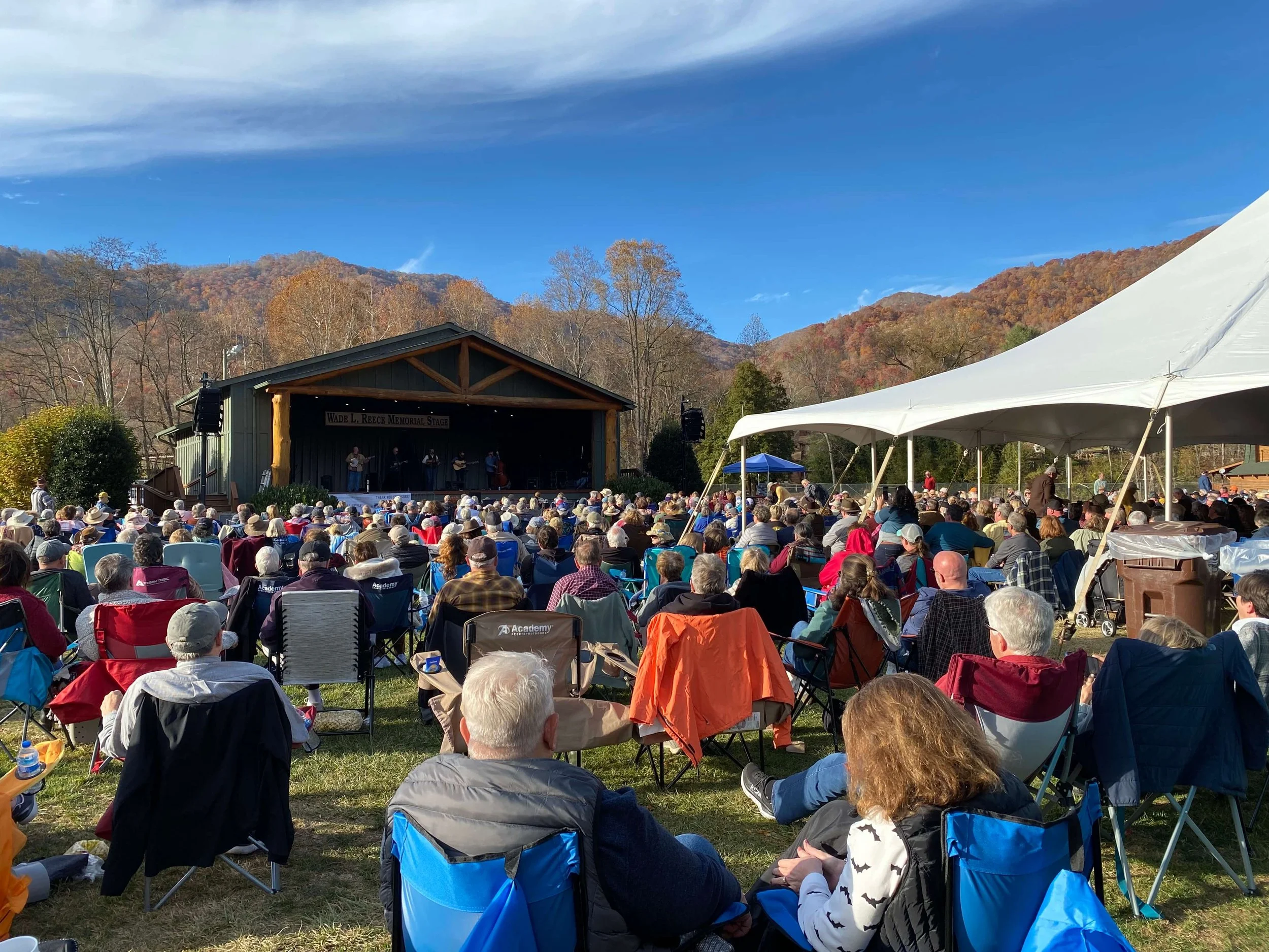 People at the Bluegrass Festival