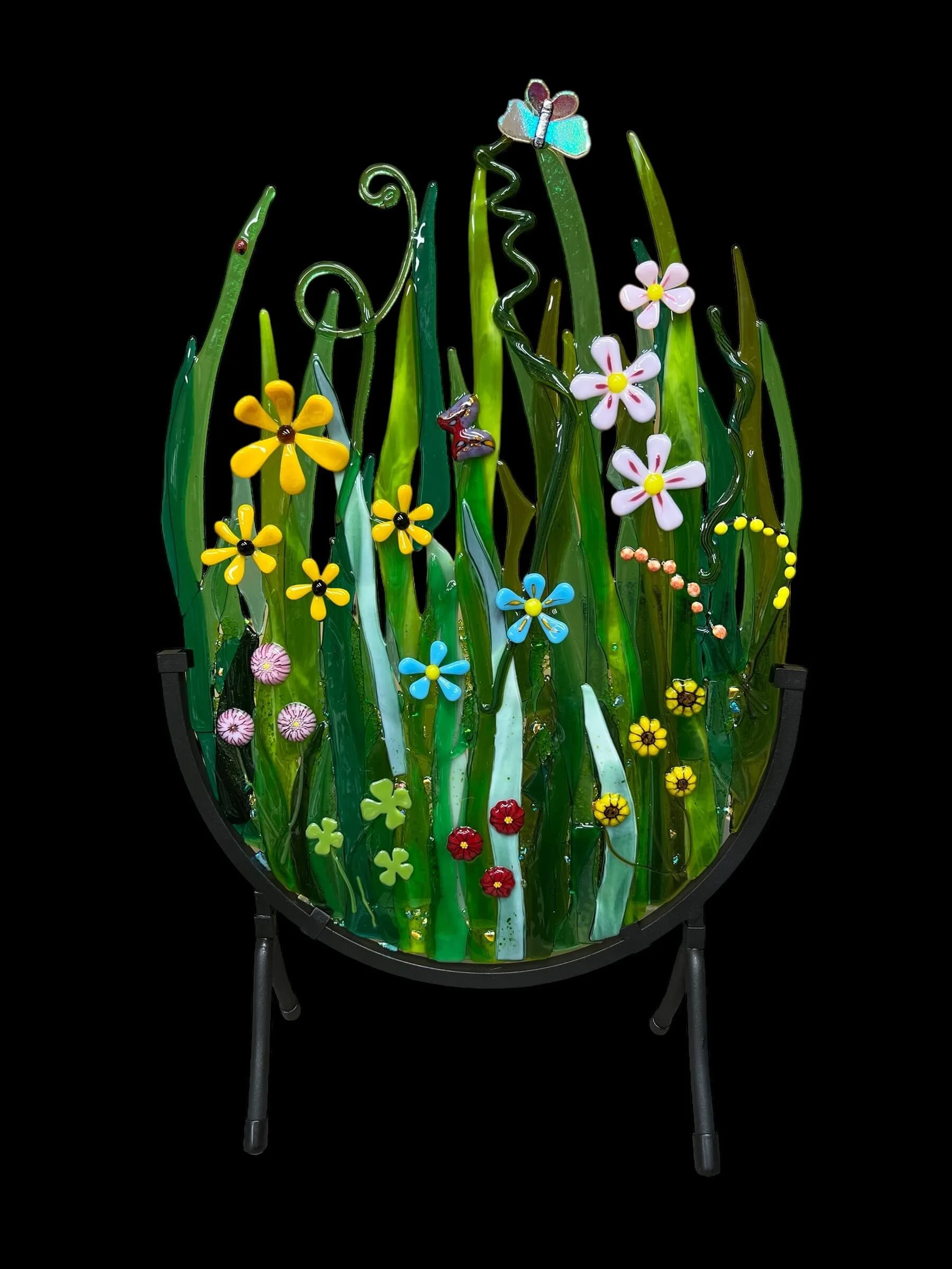 Fused Glass Garden by Lisa Bradley