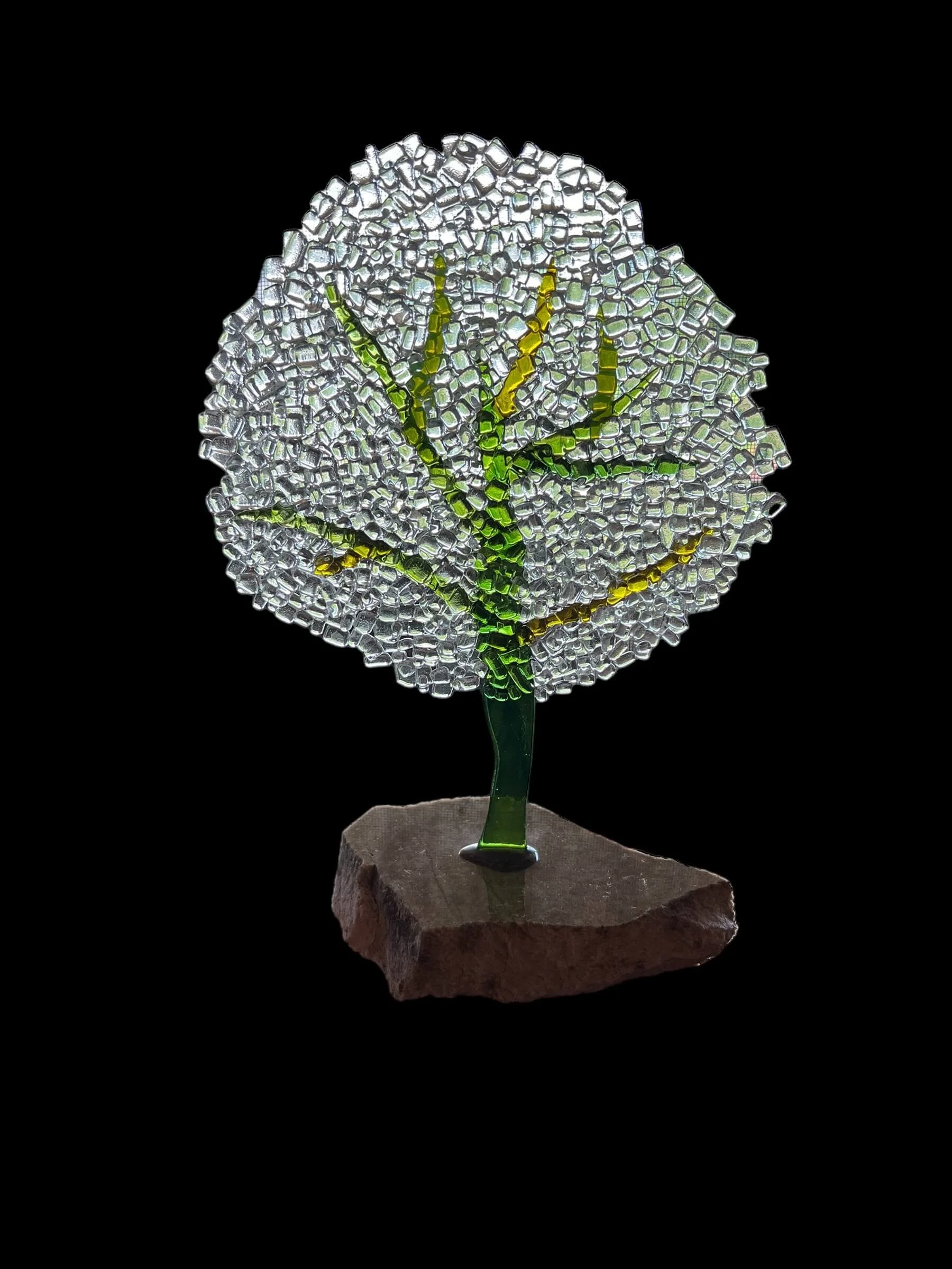 Glass Tree with Granite by Lisa Bradley