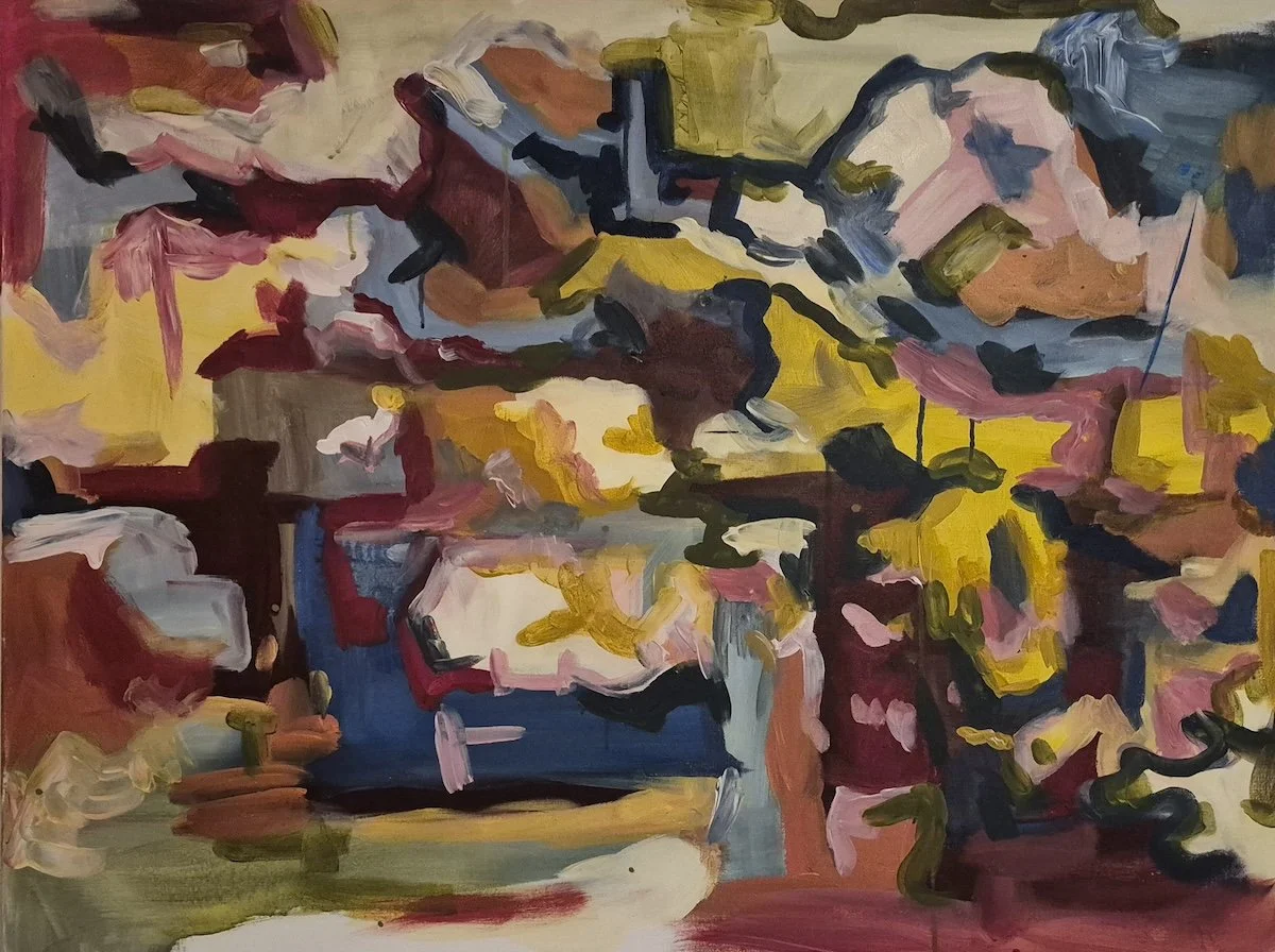 Muddy Journey, Acrylic on Canvas 24x36"