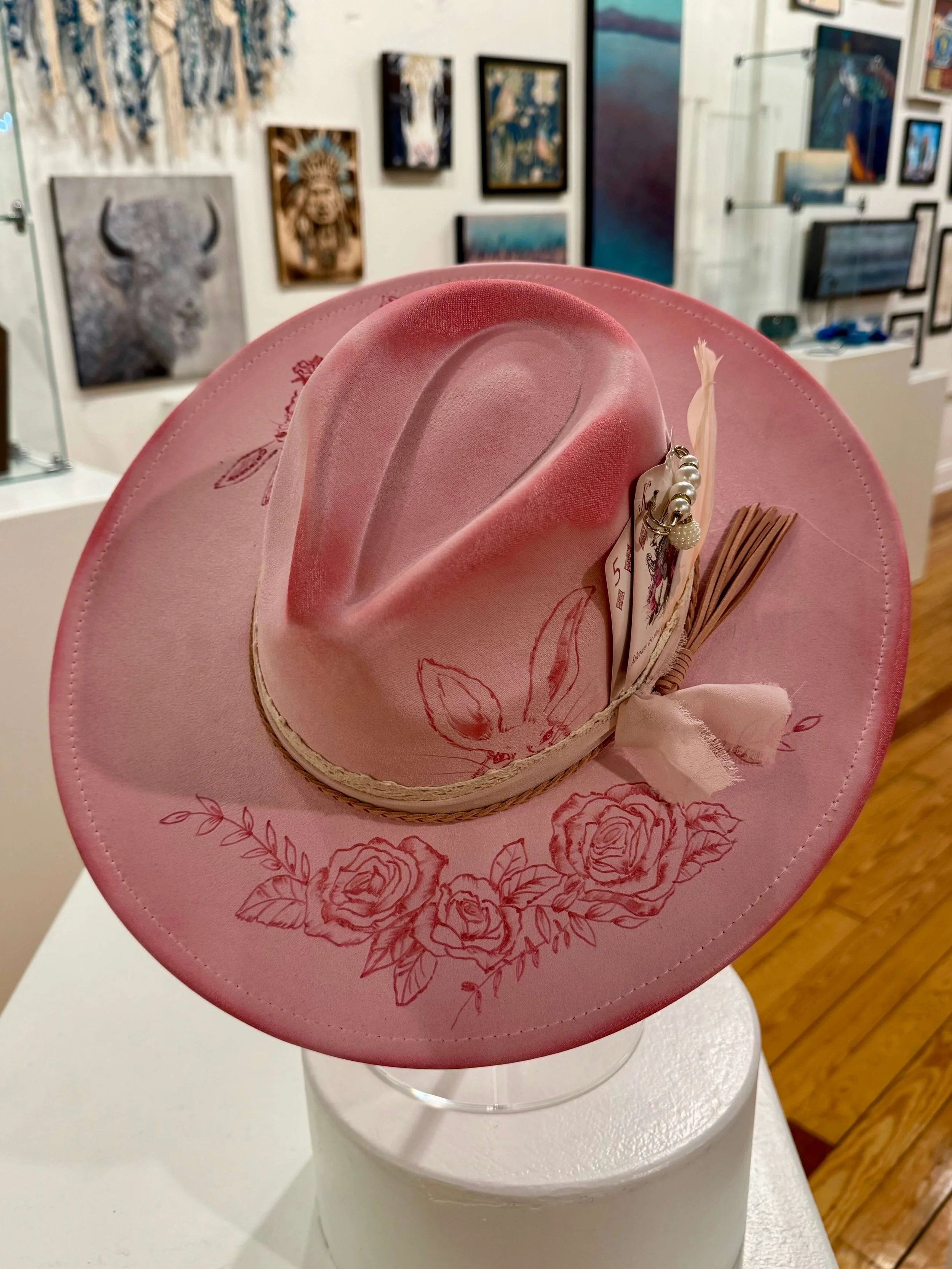 Pink Hat by Nory Lopez
