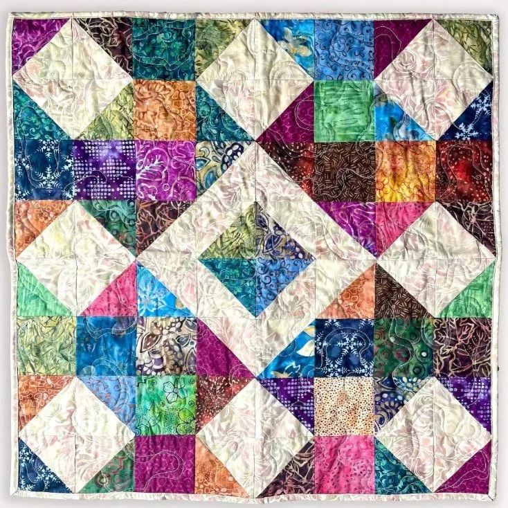 Diamond Pattern Quilt by Laura Jo Thompson