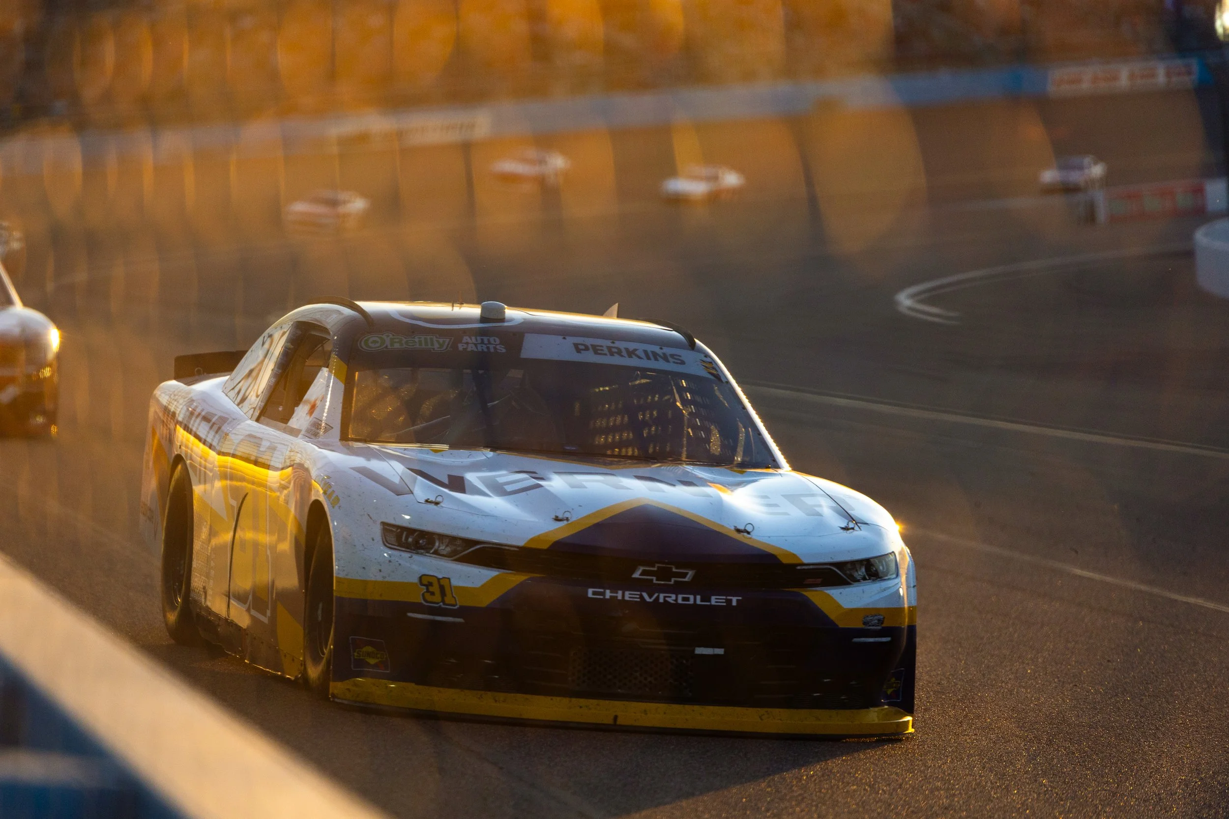 No. 31 Jordan Anderson Racing Chevrolet driven by Blaine Perkins racing at Phoenix Raceway, O'Reilly Auto Parts Series Werner Trucking Race NASCAR