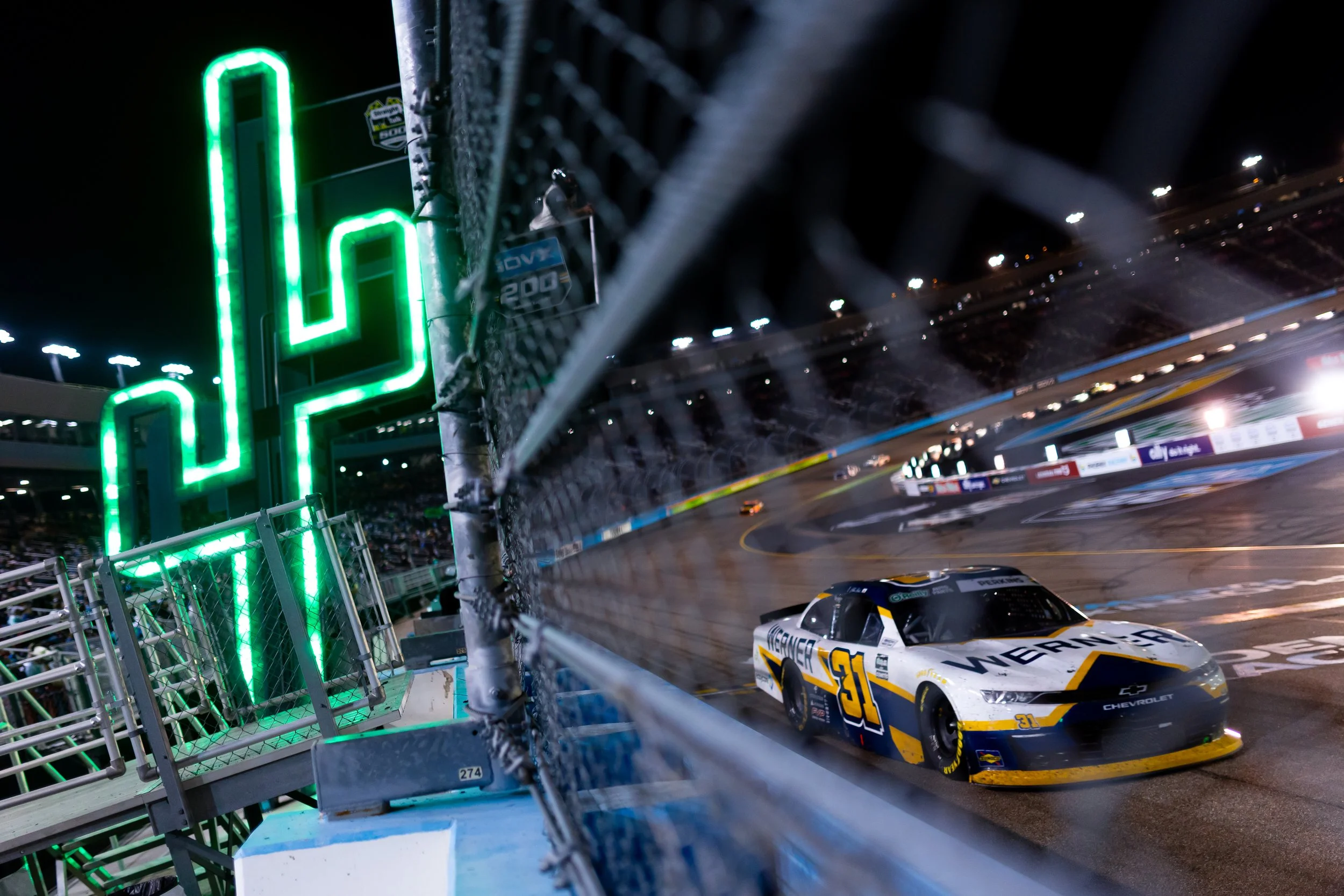 Blaine Perkins No. 31 Werner Chevrolet racing at Phoenix Raceway on March 7 2026, NASCAR O'Reilly Auto Parts Series