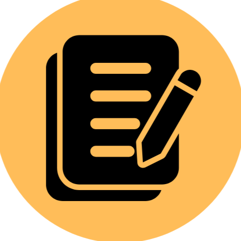 Icon of a notepad with a pencil