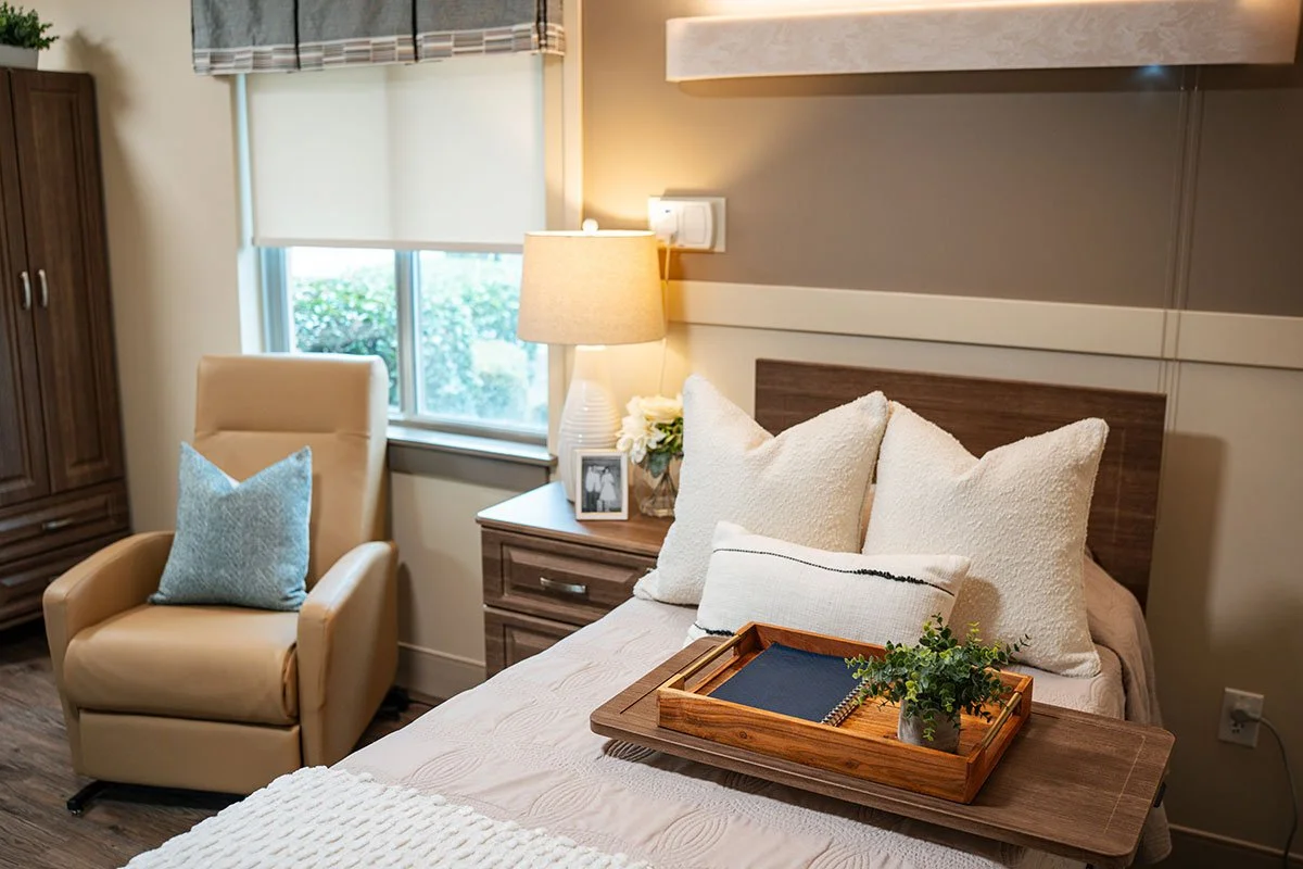 Renovated resident room at Anson Health & Rehabilitation in Wadesboro, North Carolina