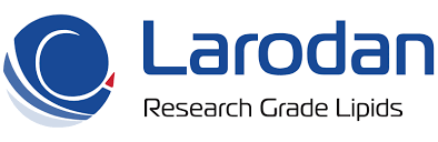 Larodan logo with a blue, white, and red circular emblem and the text 'Larodan Research Grade Lipids'